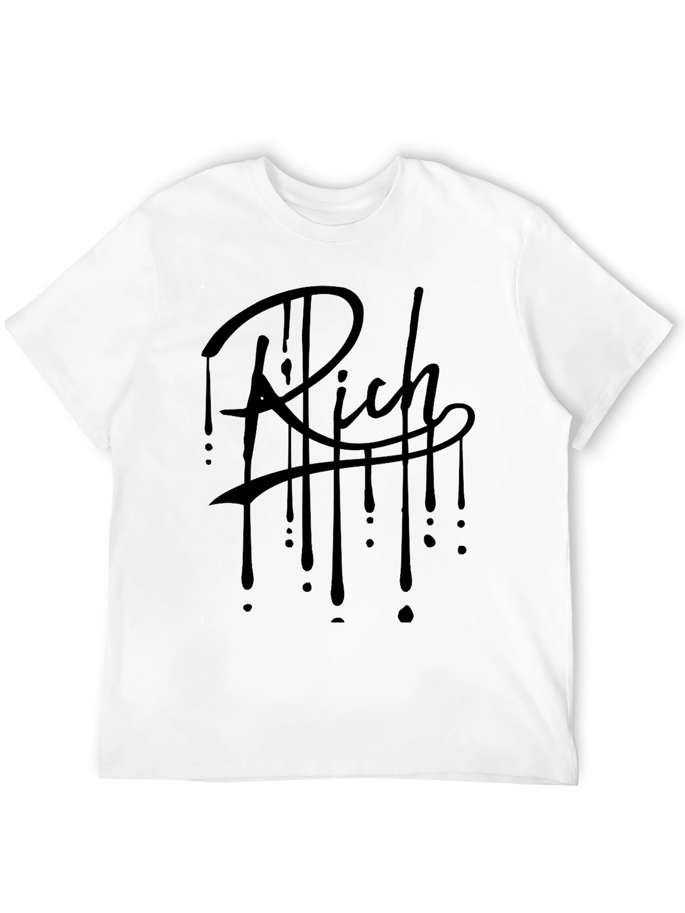 Rich Drip Graphic Tee - Mens Black T-Shirt