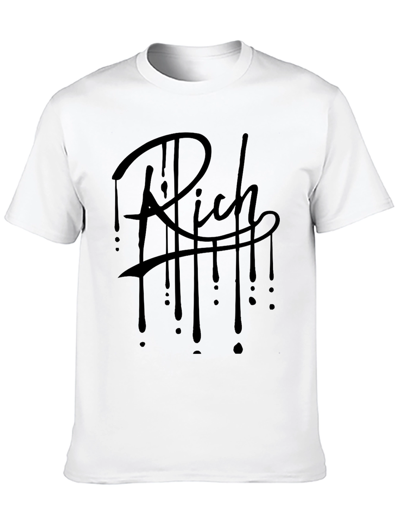 Rich Drip Graphic Tee - Mens Black T-Shirt