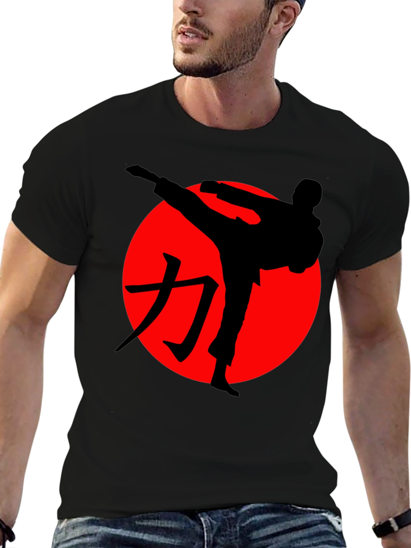 Karate Kick Graphic Tee - Martial Arts Shirt