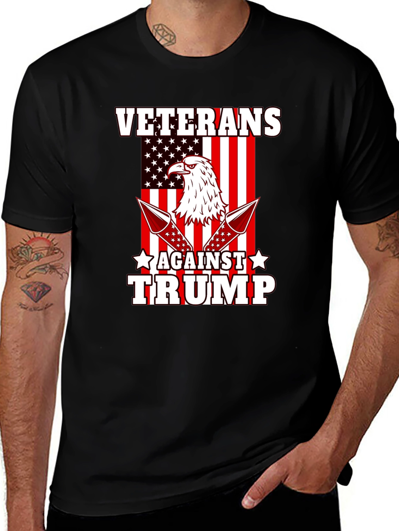 Veterans Against Trump Graphic Tee