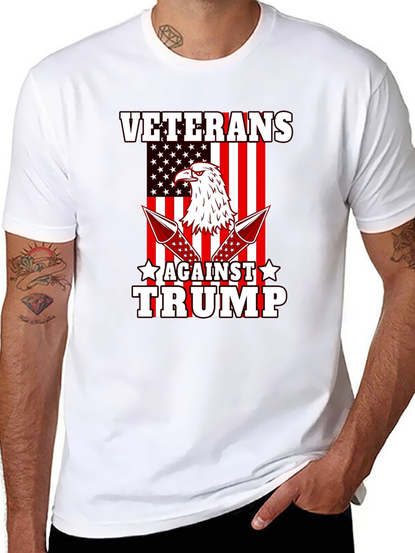 Veterans Against Trump Graphic Tee