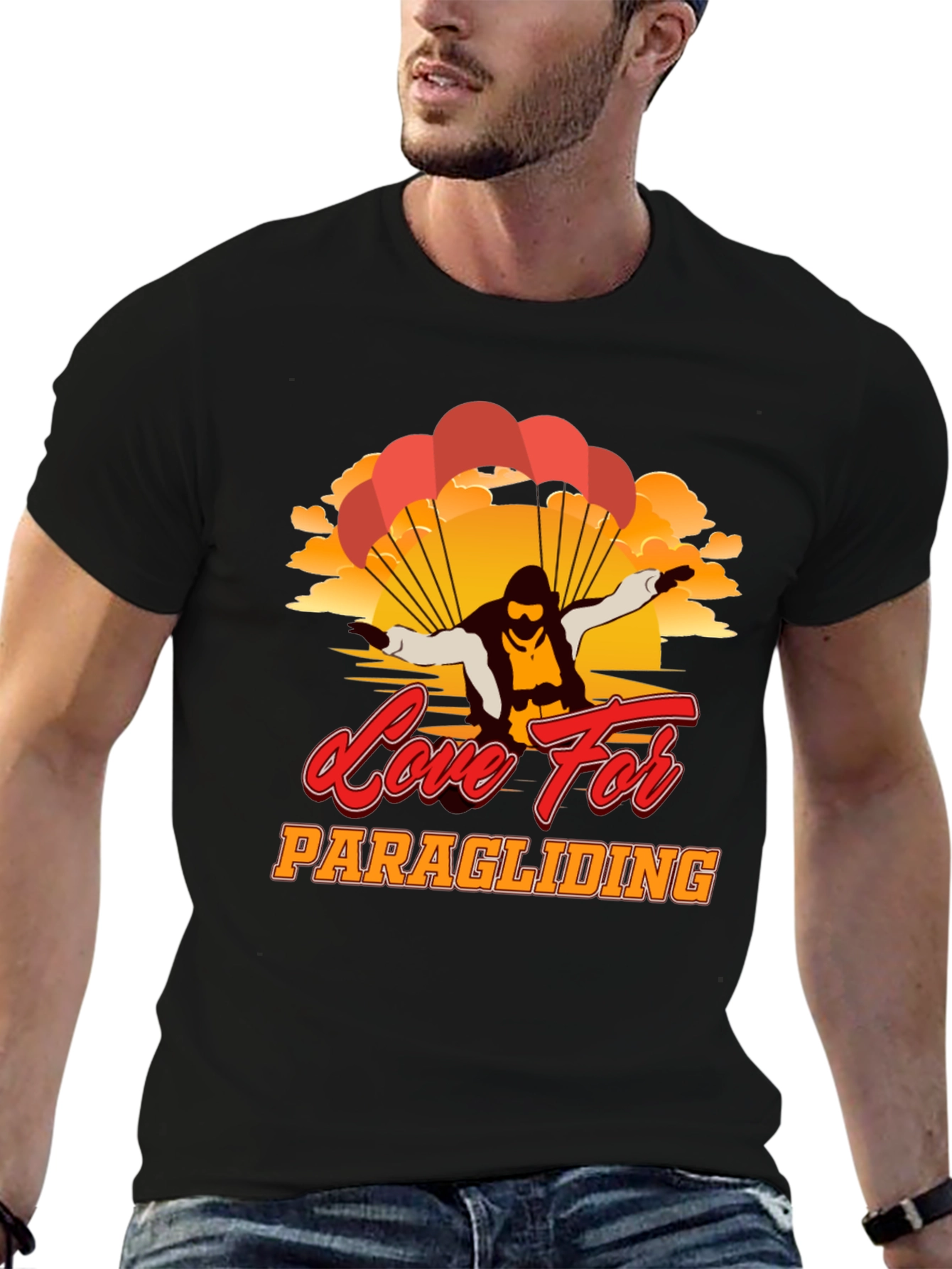 Paragliding Love Graphic Tee | Adventure Seeker Shirt