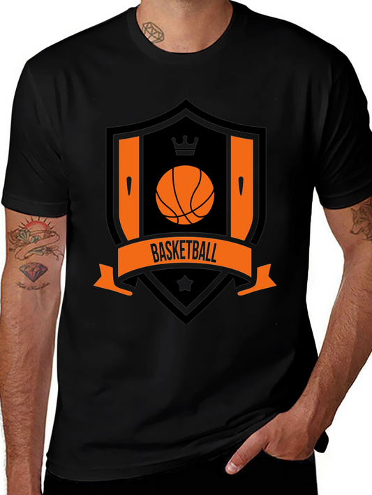 Basketball Crest Black T-Shirt