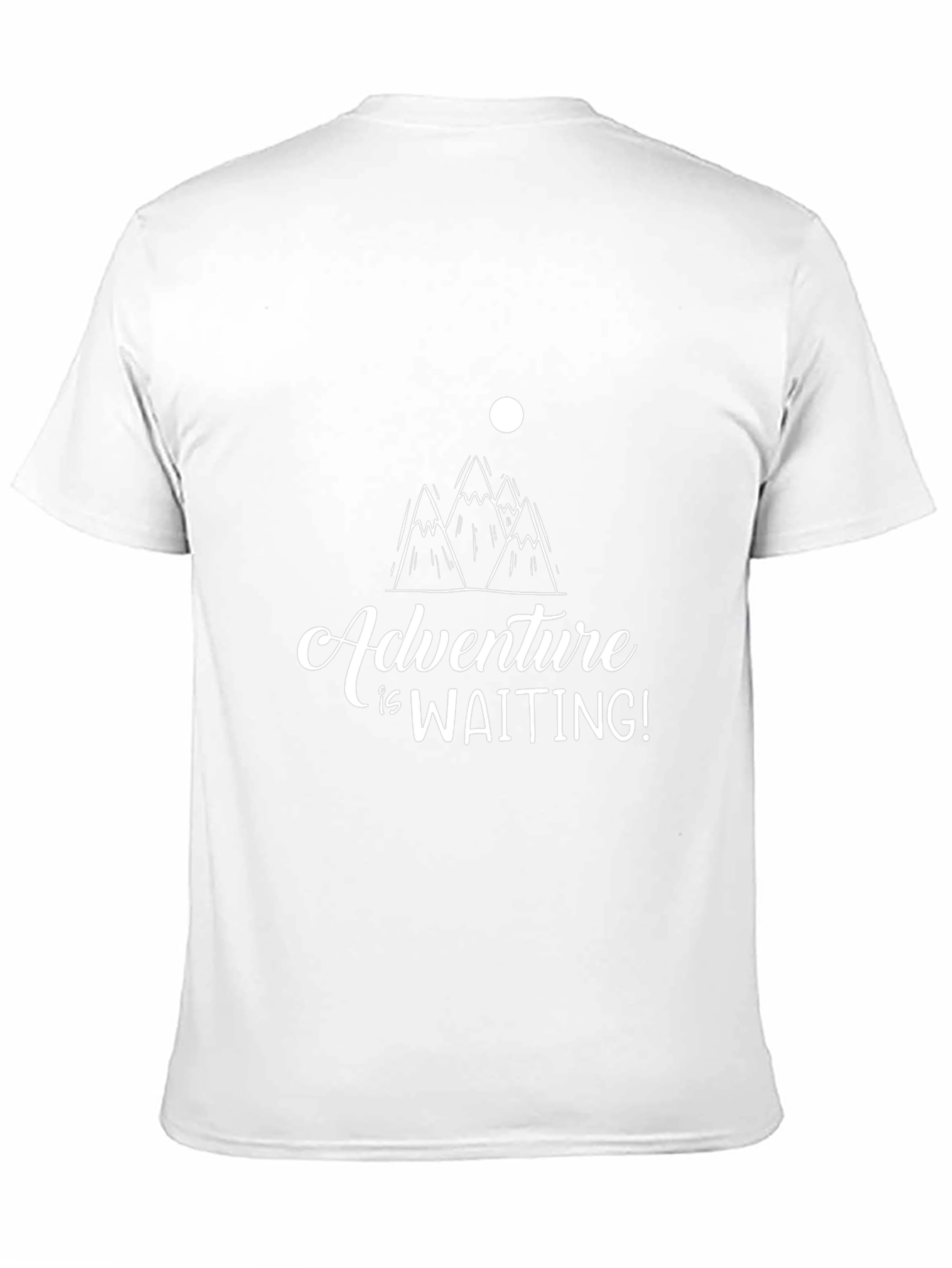 Adventure Awaits Graphic Tee - Black Cotton T-Shirt