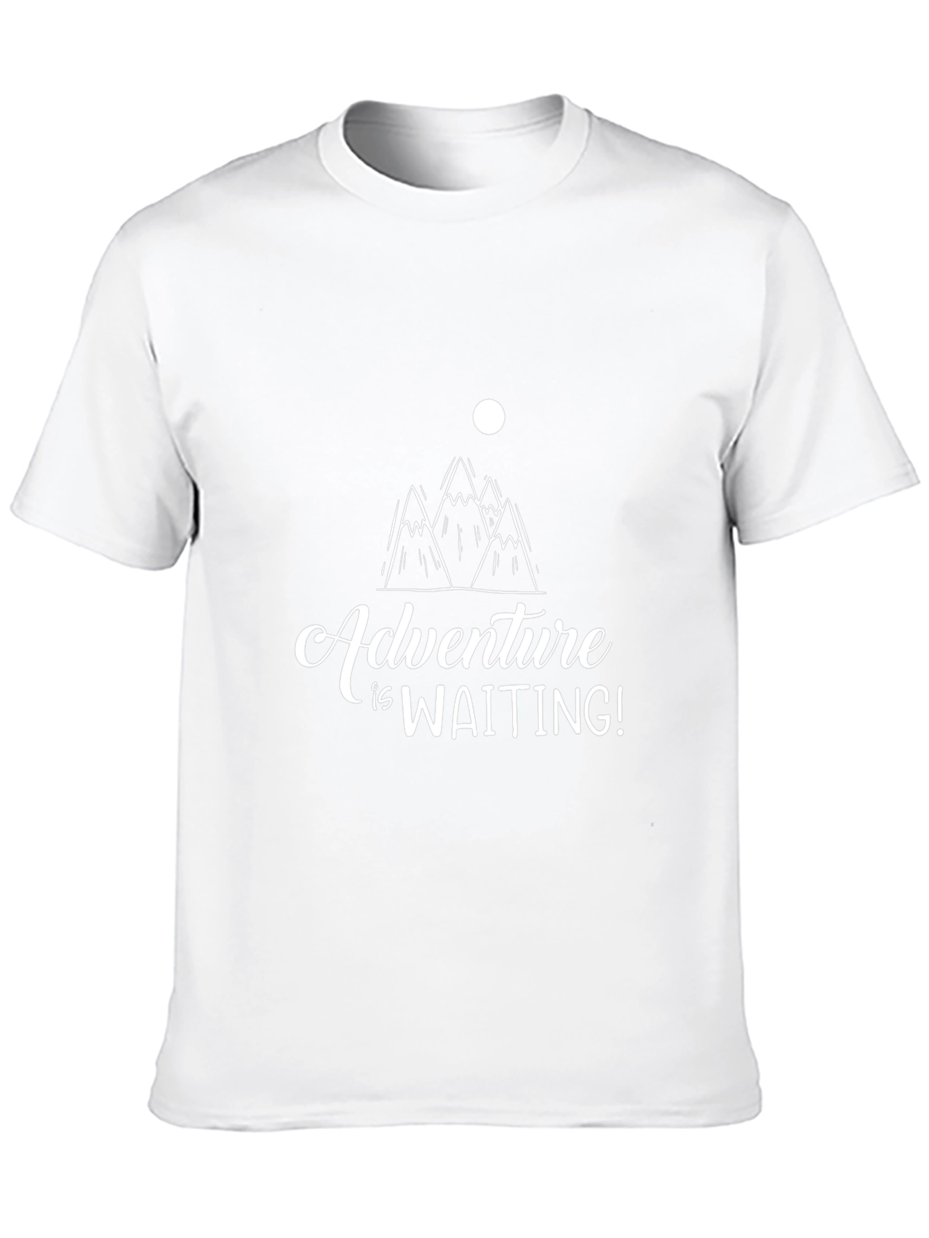 Adventure Awaits Graphic Tee - Black Cotton T-Shirt
