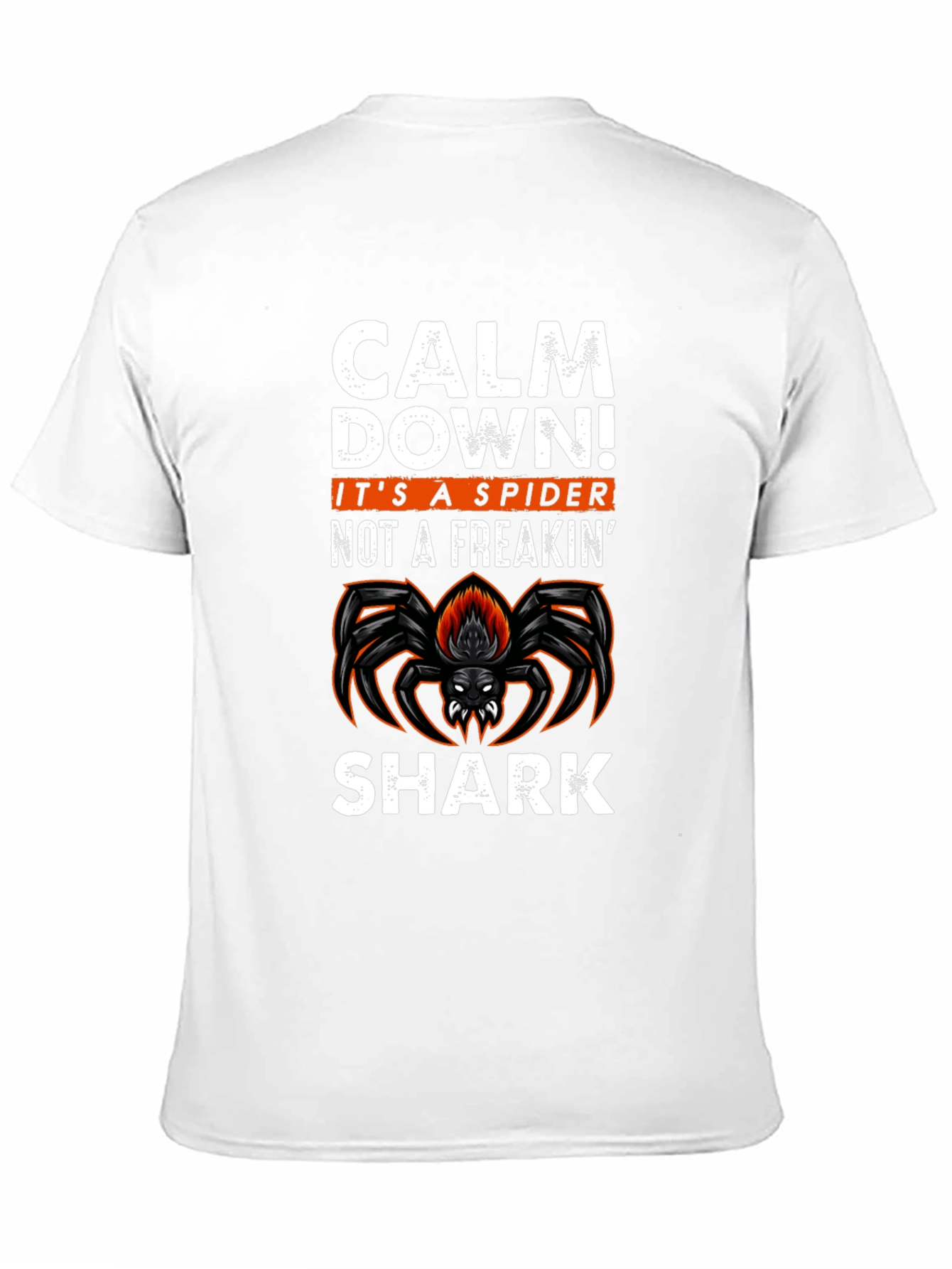 Calm Down Spider Graphic Tee - Mens Black T-Shirt