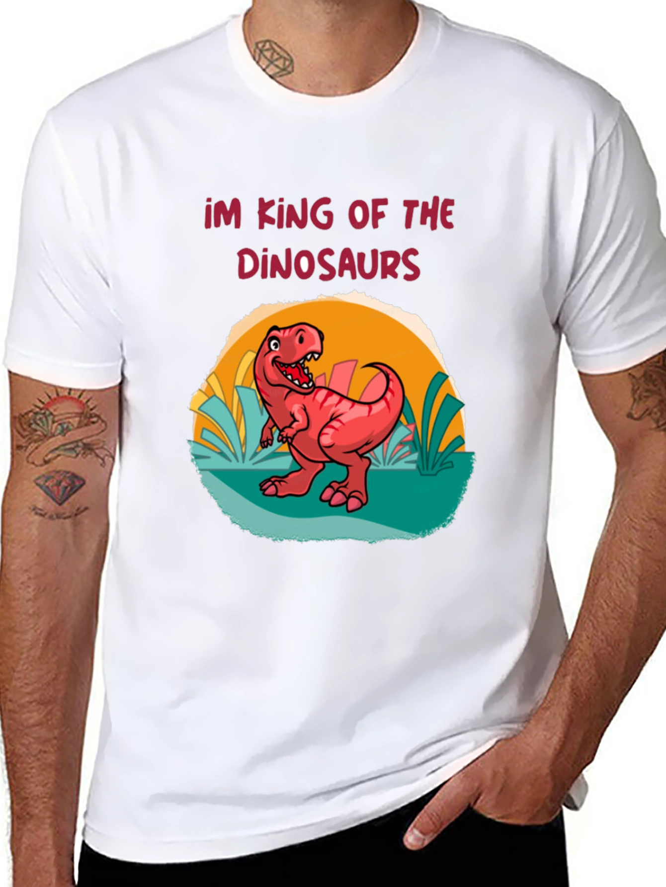 King Dinosaur Graphic T-Shirt