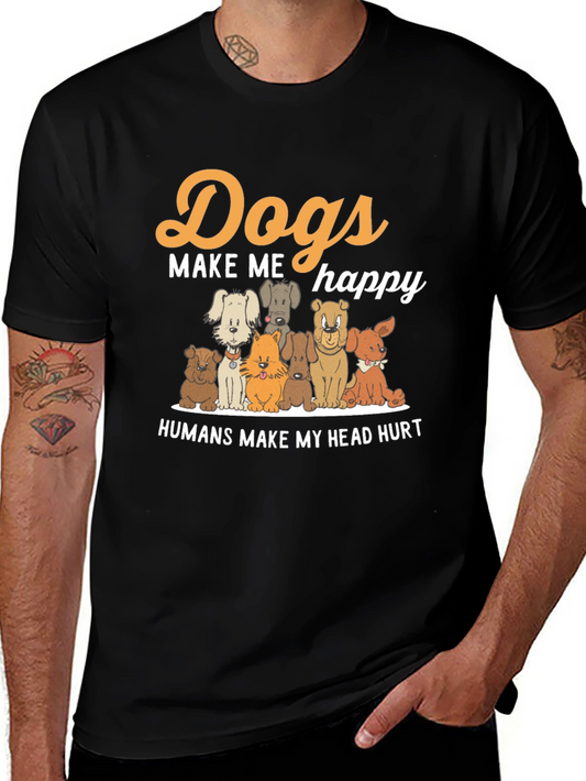 Dogs Make Me Happy T-Shirt