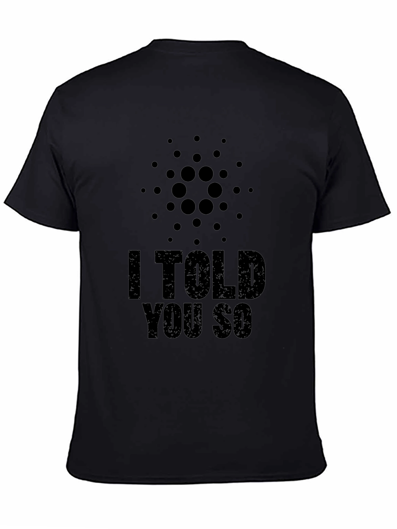 Cryptocurrency T-Shirt - I Told You So - Black