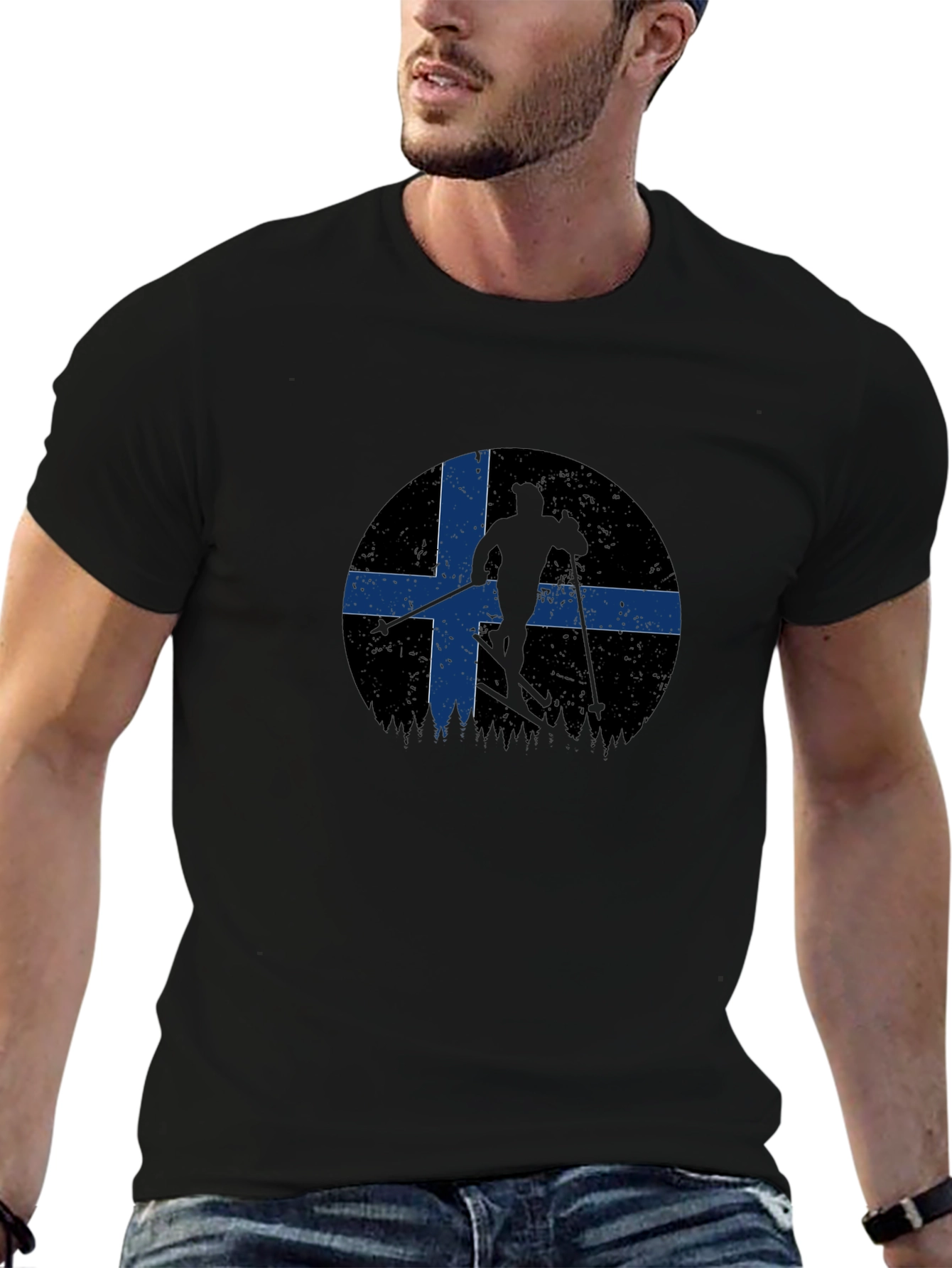 Ski Nordic Flag T-Shirt