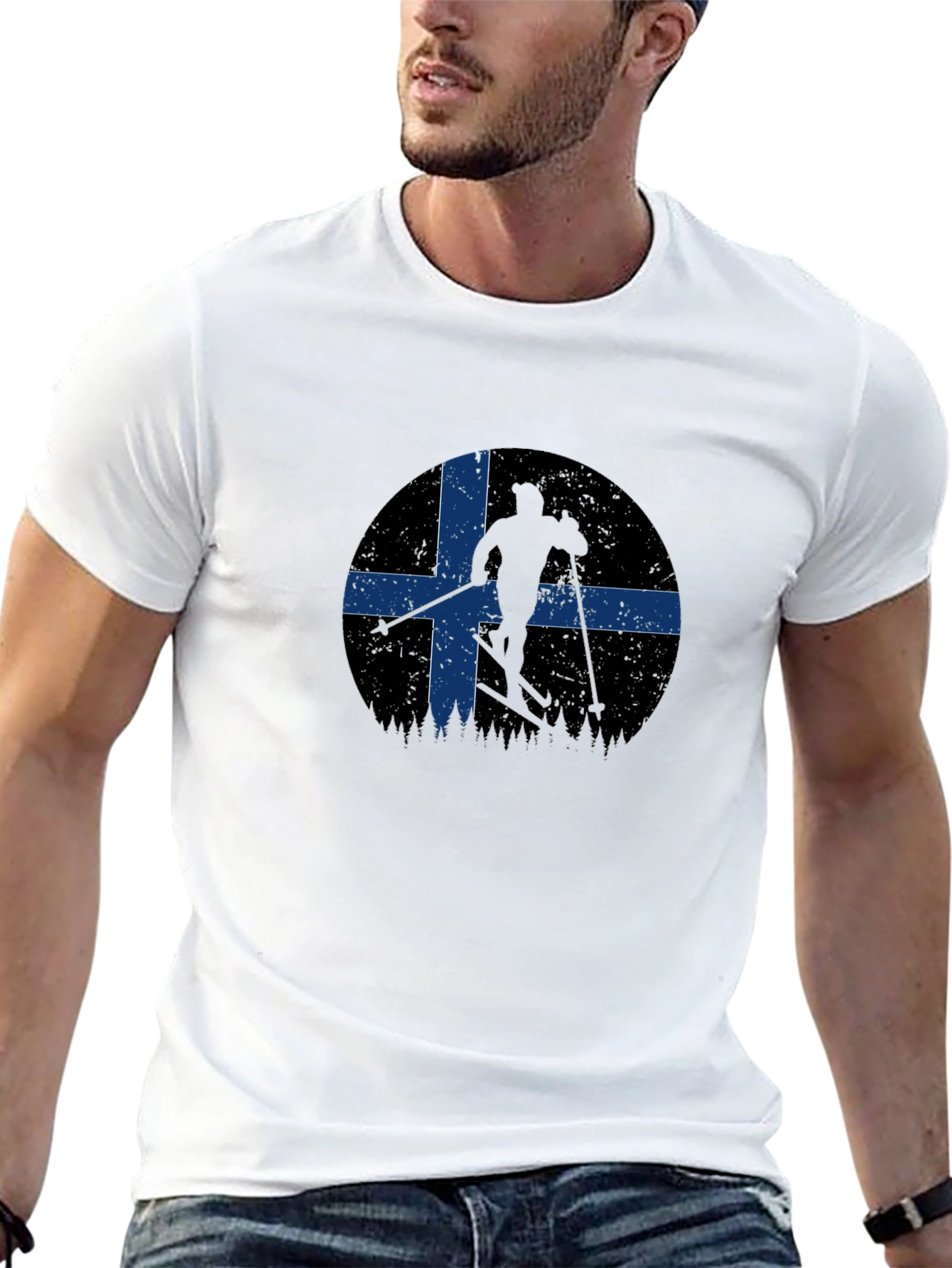 Ski Nordic Flag T-Shirt