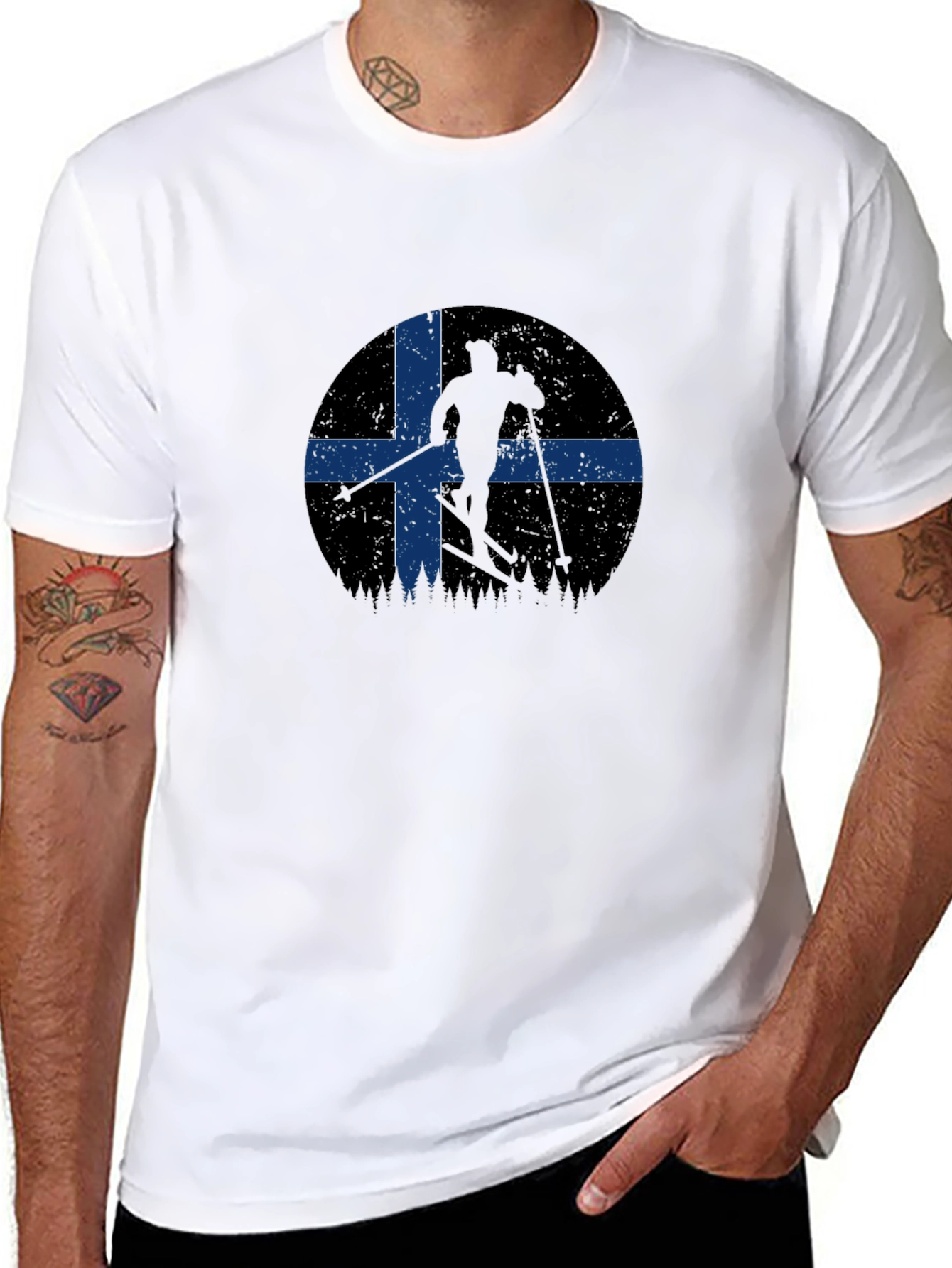 Ski Nordic Flag T-Shirt