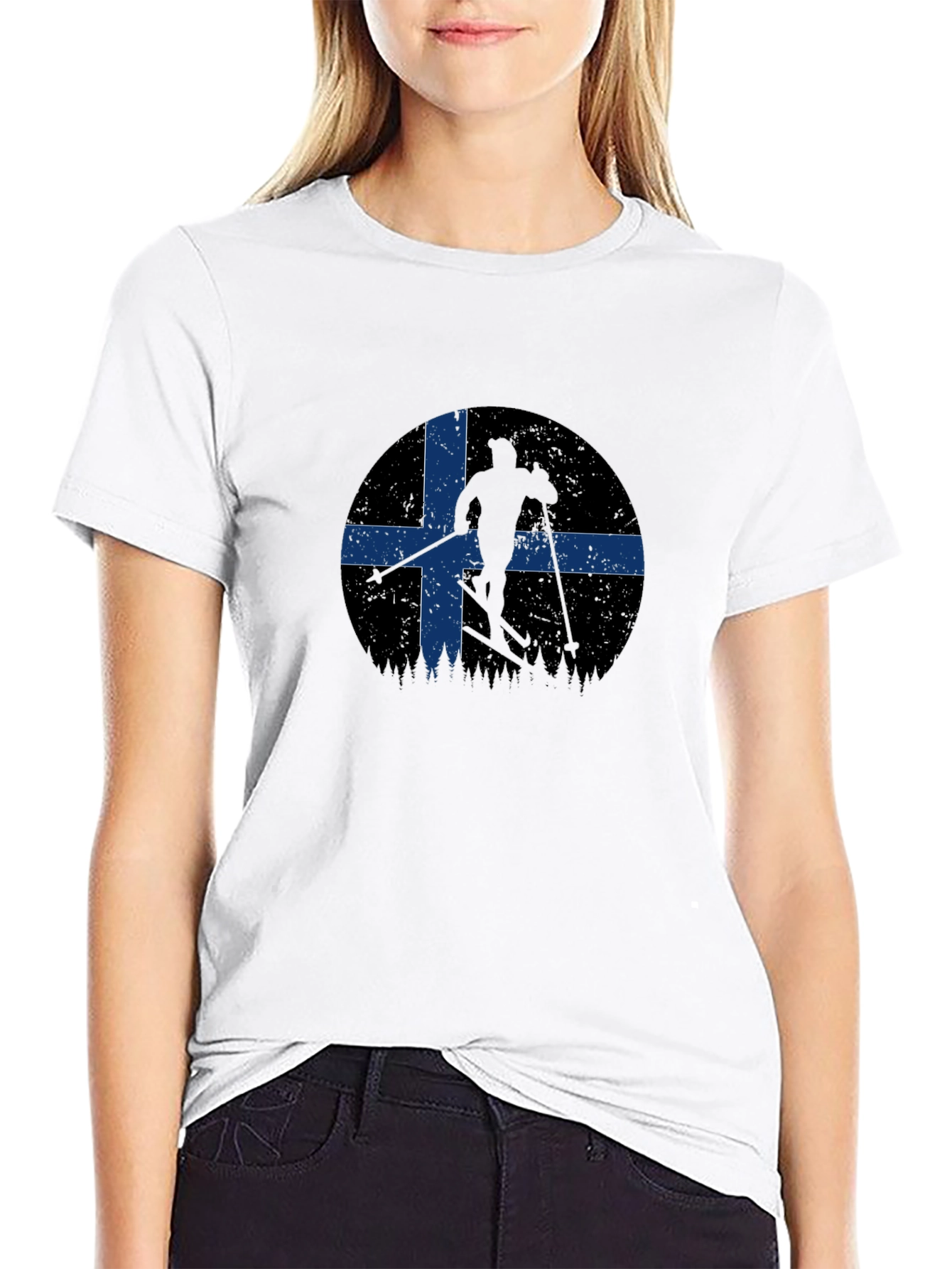 Ski Nordic Flag T-Shirt