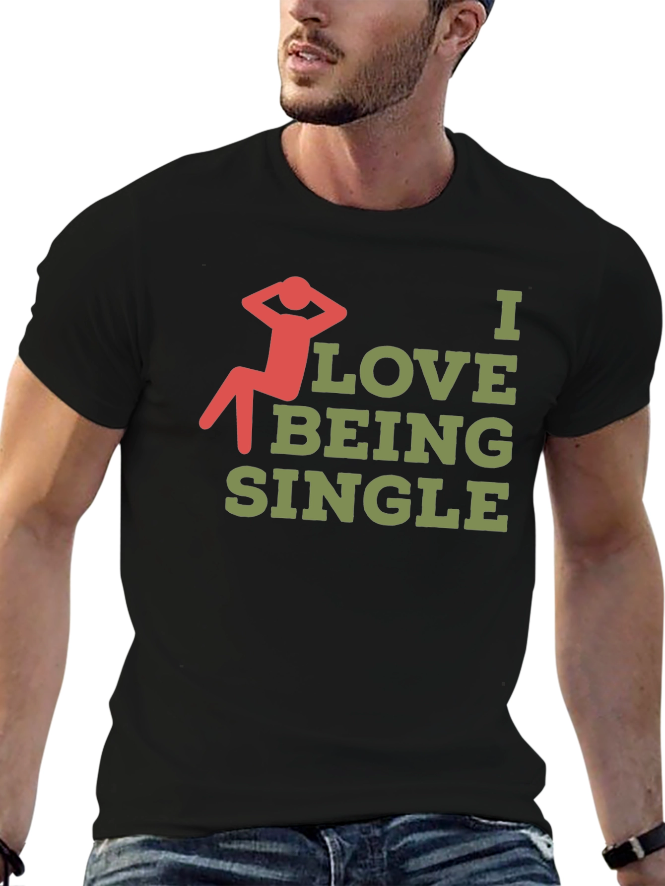 I Love Being Single Graphic T-Shirt