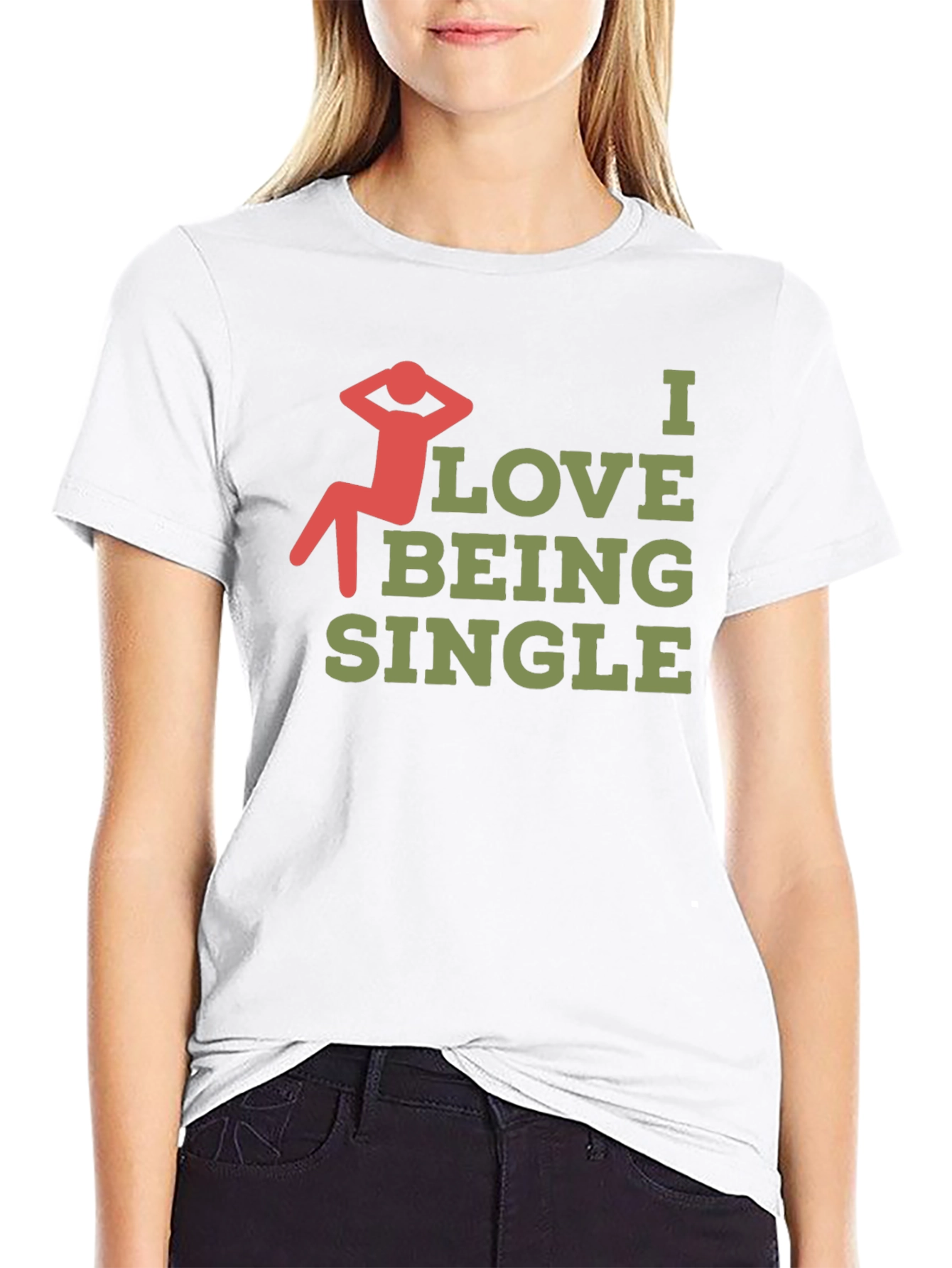 I Love Being Single Graphic T-Shirt