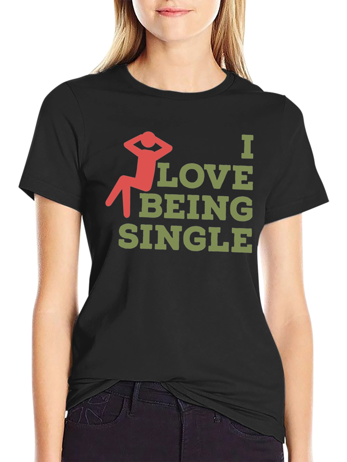 I Love Being Single Graphic T-Shirt