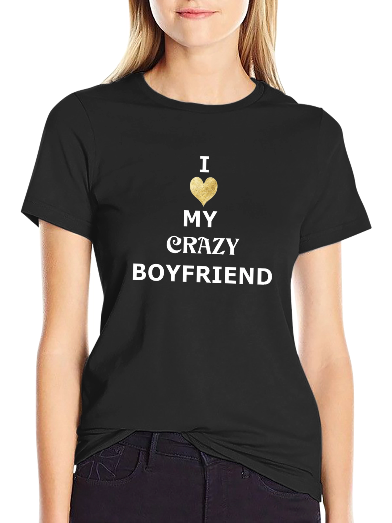 I Heart My Crazy Boyfriend T-Shirt