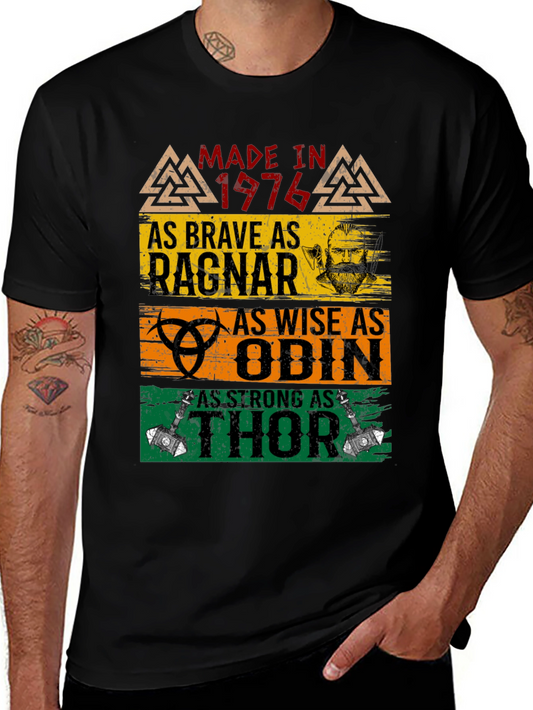 Made in 1976 Viking T-Shirt - Ragnar Odin Thor