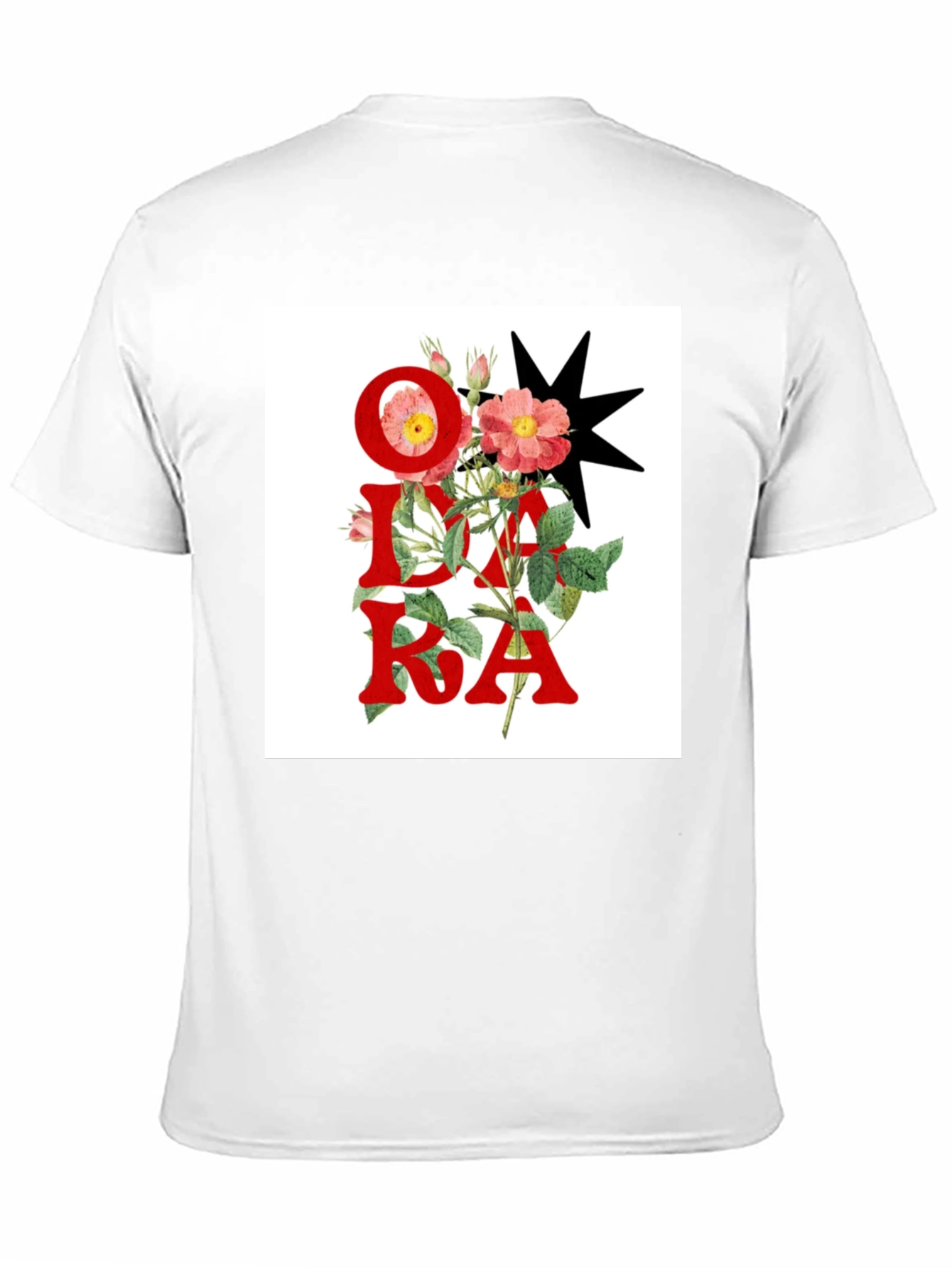 Floral OKDA T-Shirt - Unique Graphic Tee