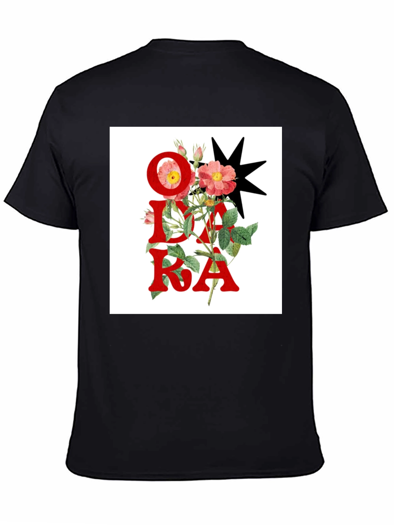 Floral OKDA T-Shirt - Unique Graphic Tee