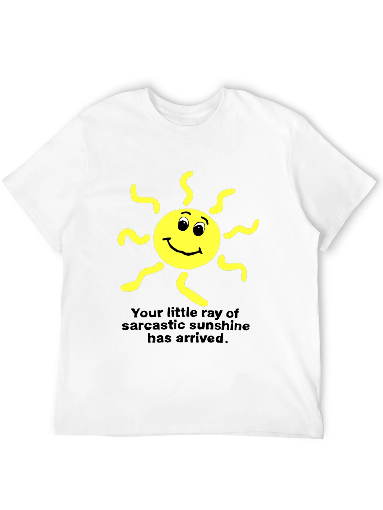 Sarcastic Sunshine Graphic Tee - Black Cotton T-Shirt
