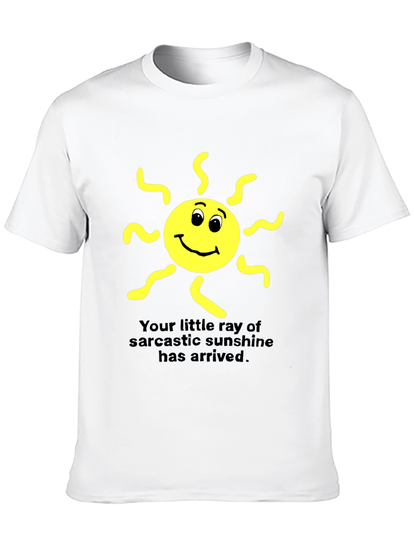 Sarcastic Sunshine Graphic Tee - Black Cotton T-Shirt