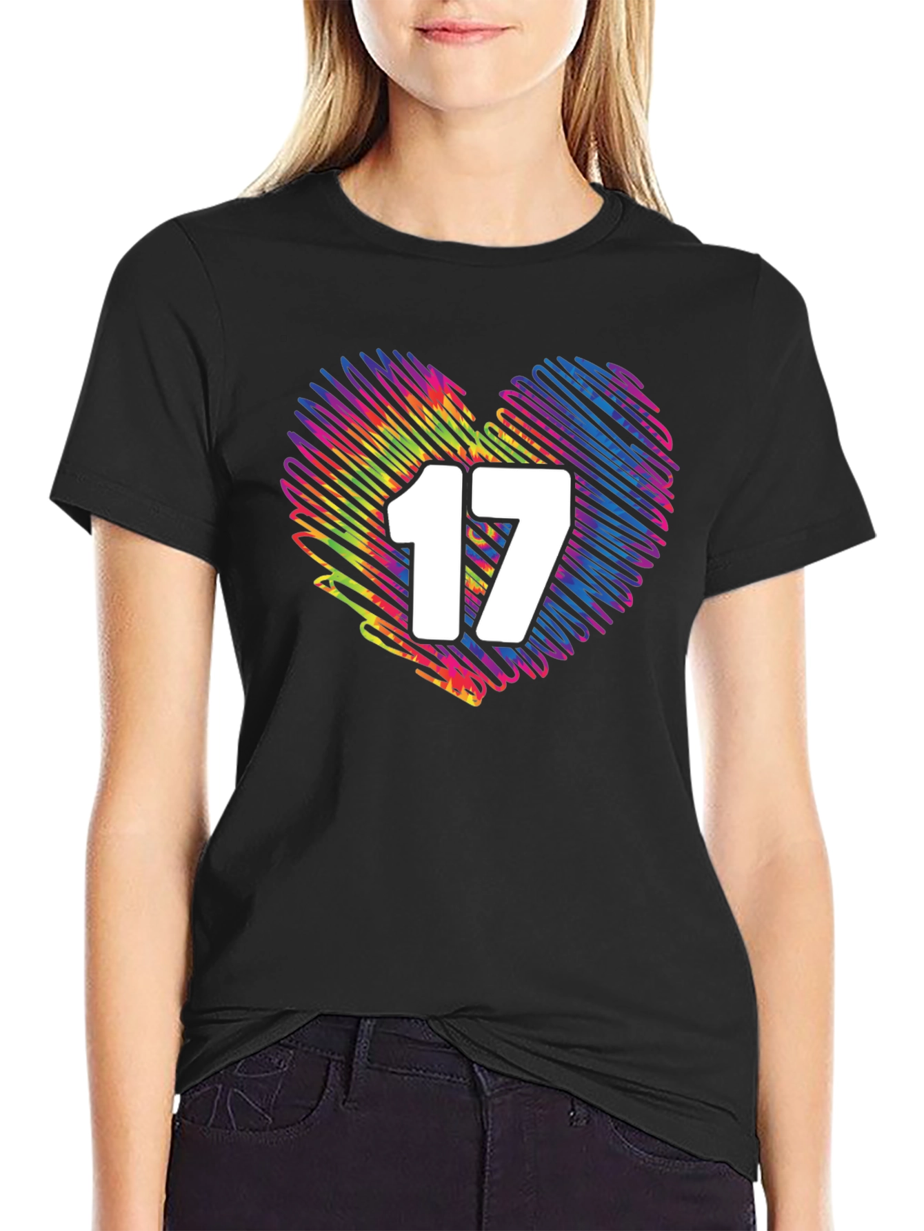 Heart 17 Graphic Tee - Stylish Casual Wear