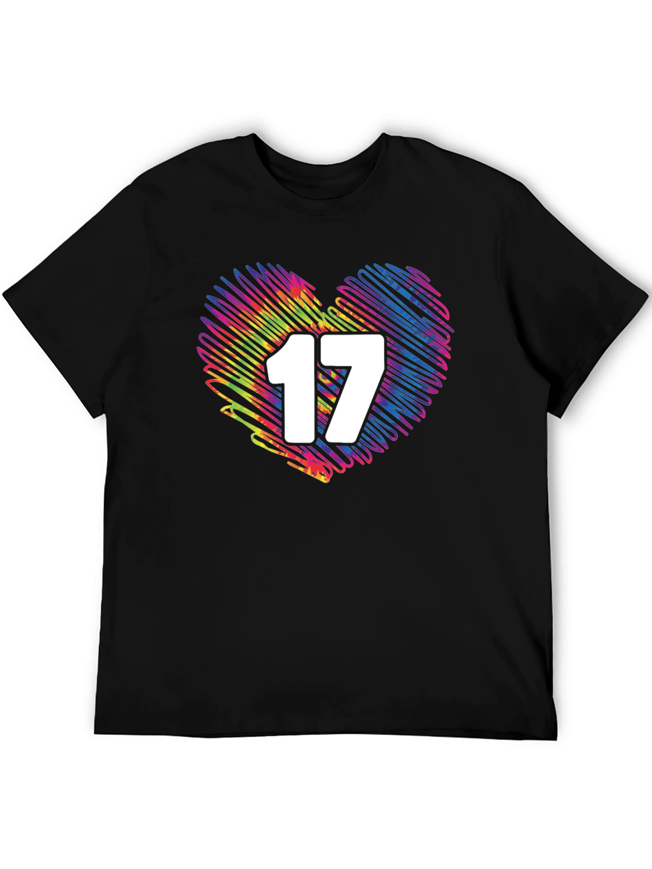 Heart 17 Graphic Tee - Stylish Casual Wear