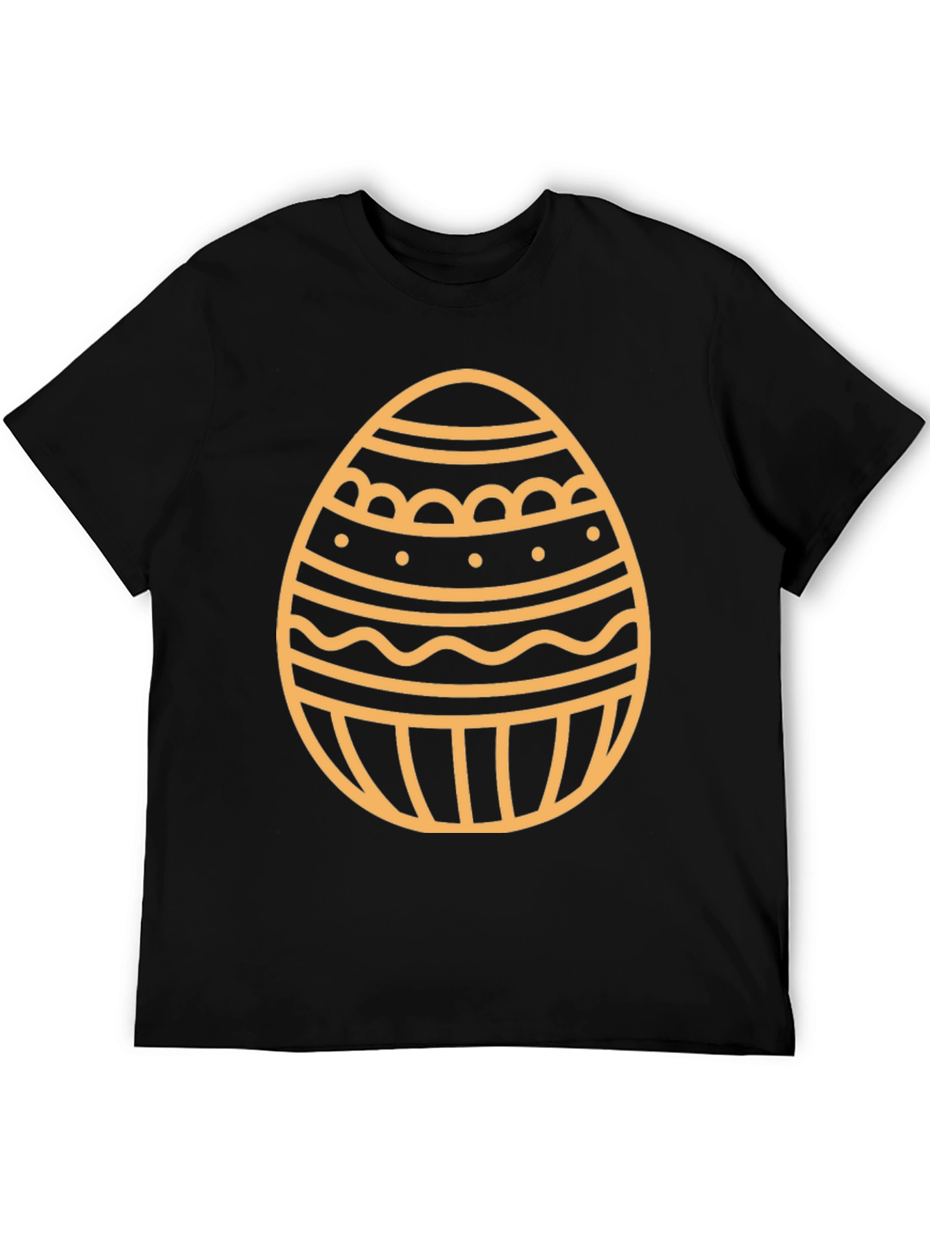 Easter Egg Graphic T-Shirt - Black