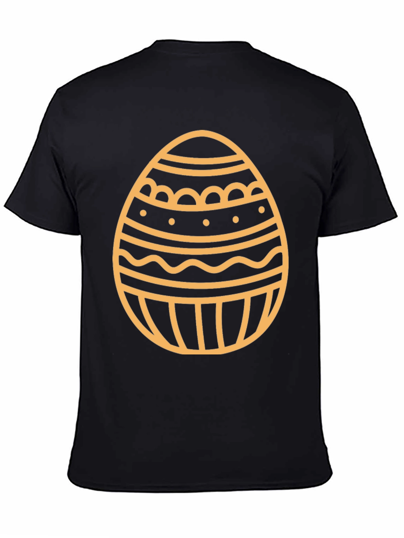 Easter Egg Graphic T-Shirt - Black