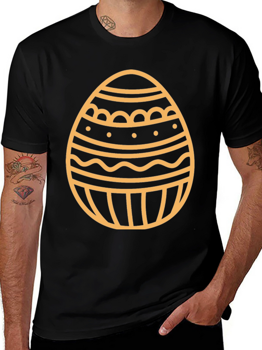 Easter Egg Graphic T-Shirt - Black