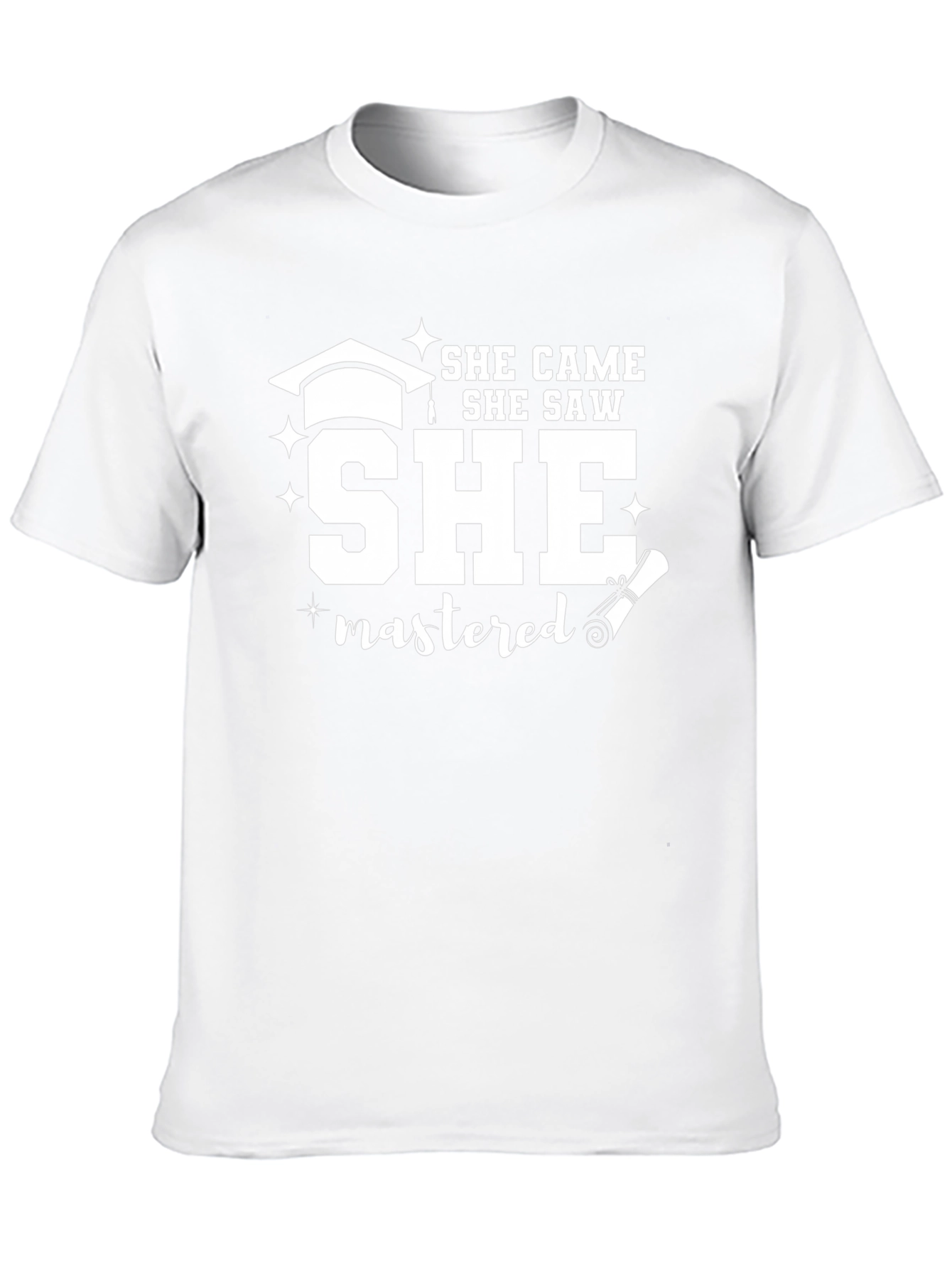 She Came She Saw She Mastered Graduation T-Shirt