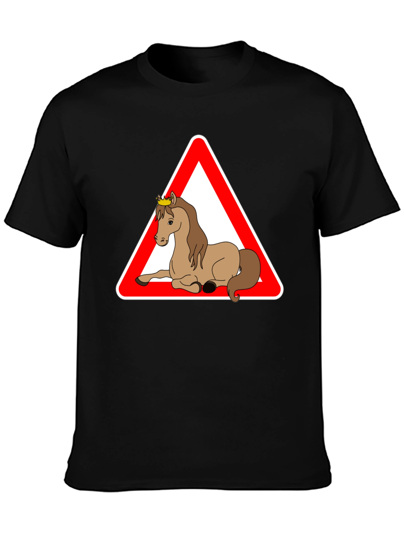 Novelty Horse Crossing T-Shirt