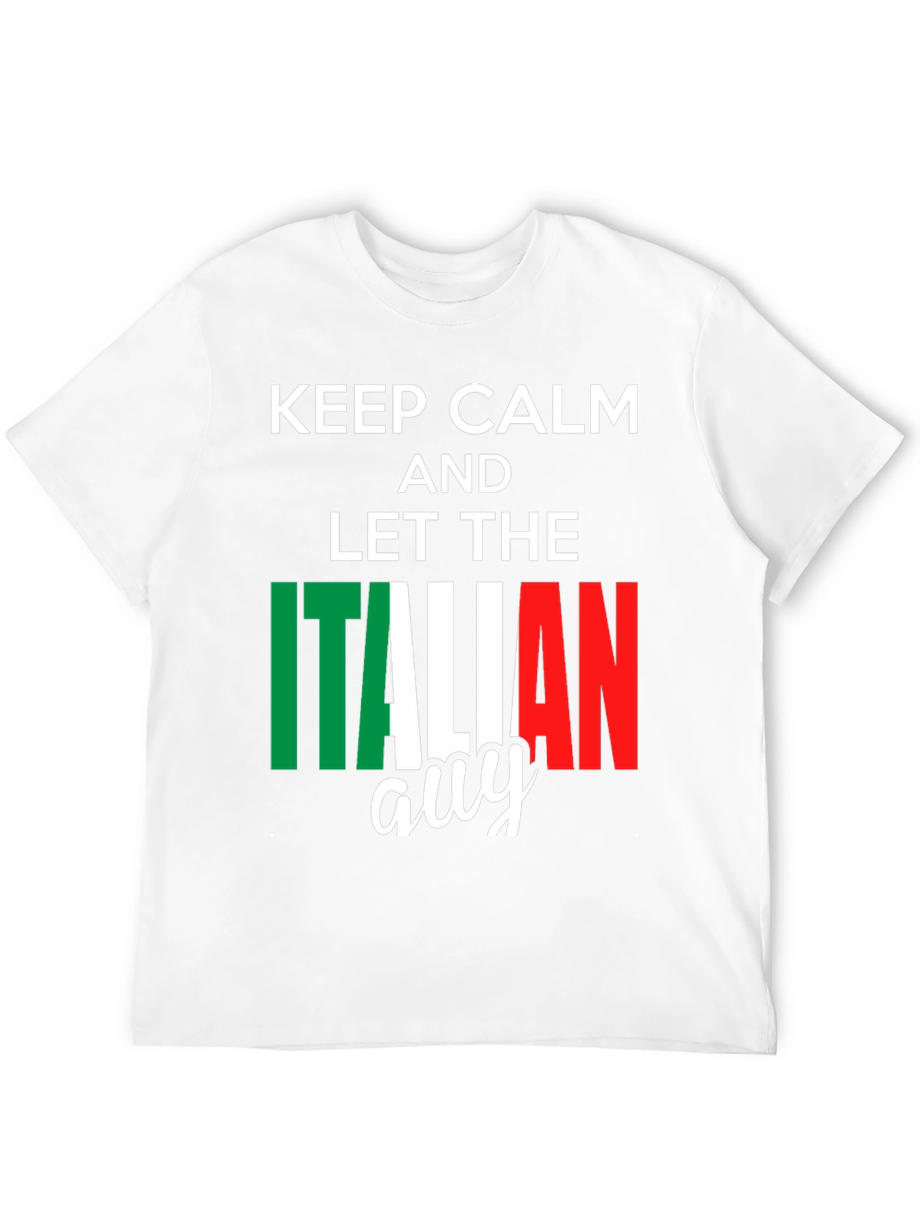 Keep Calm Italian Guy T-Shirt - Black