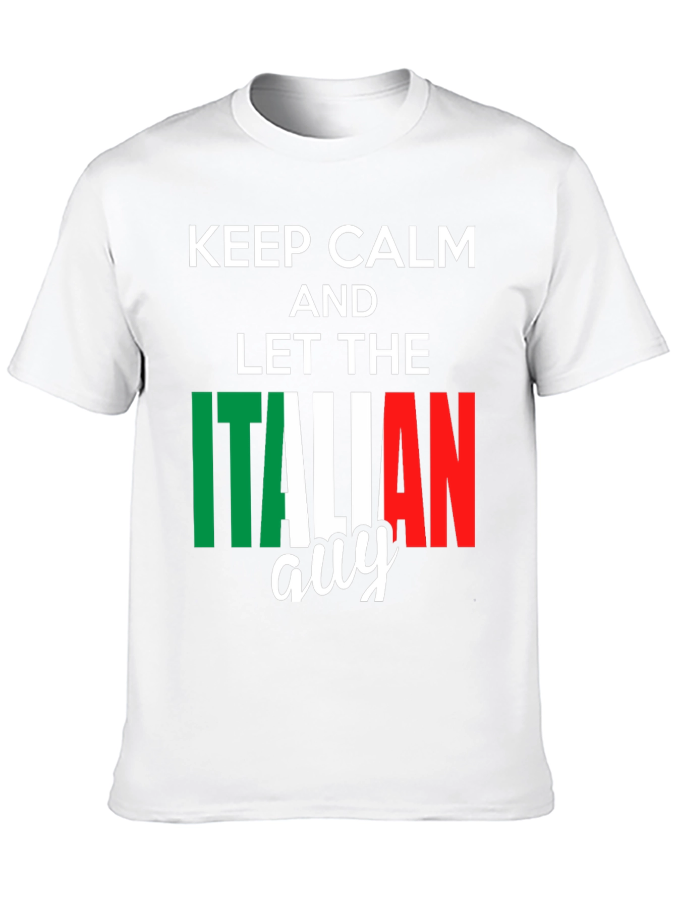 Keep Calm Italian Guy T-Shirt - Black
