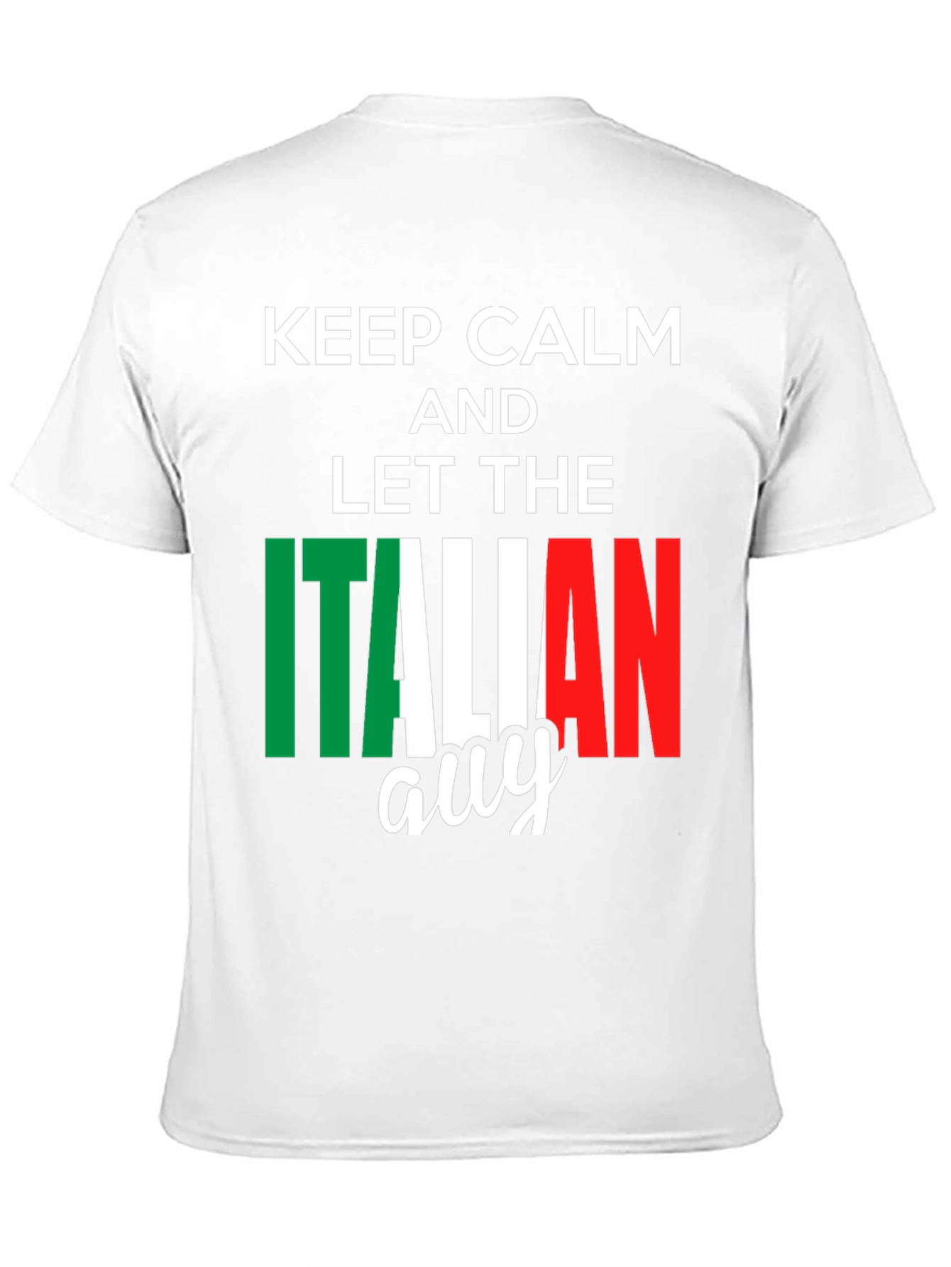 Keep Calm Italian Guy T-Shirt - Black