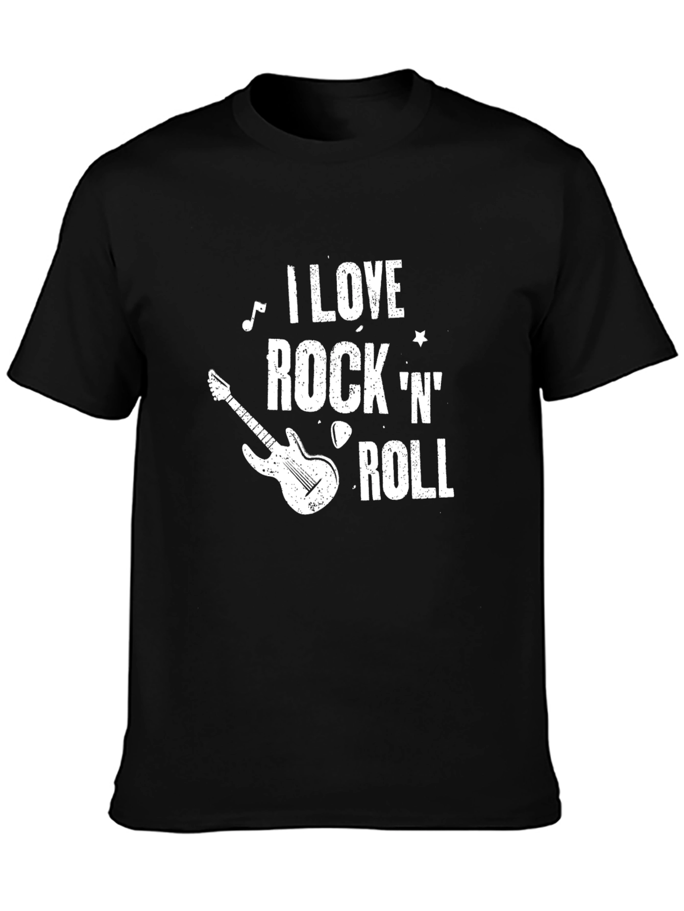 I Love Rock N Roll Black Graphic Tee