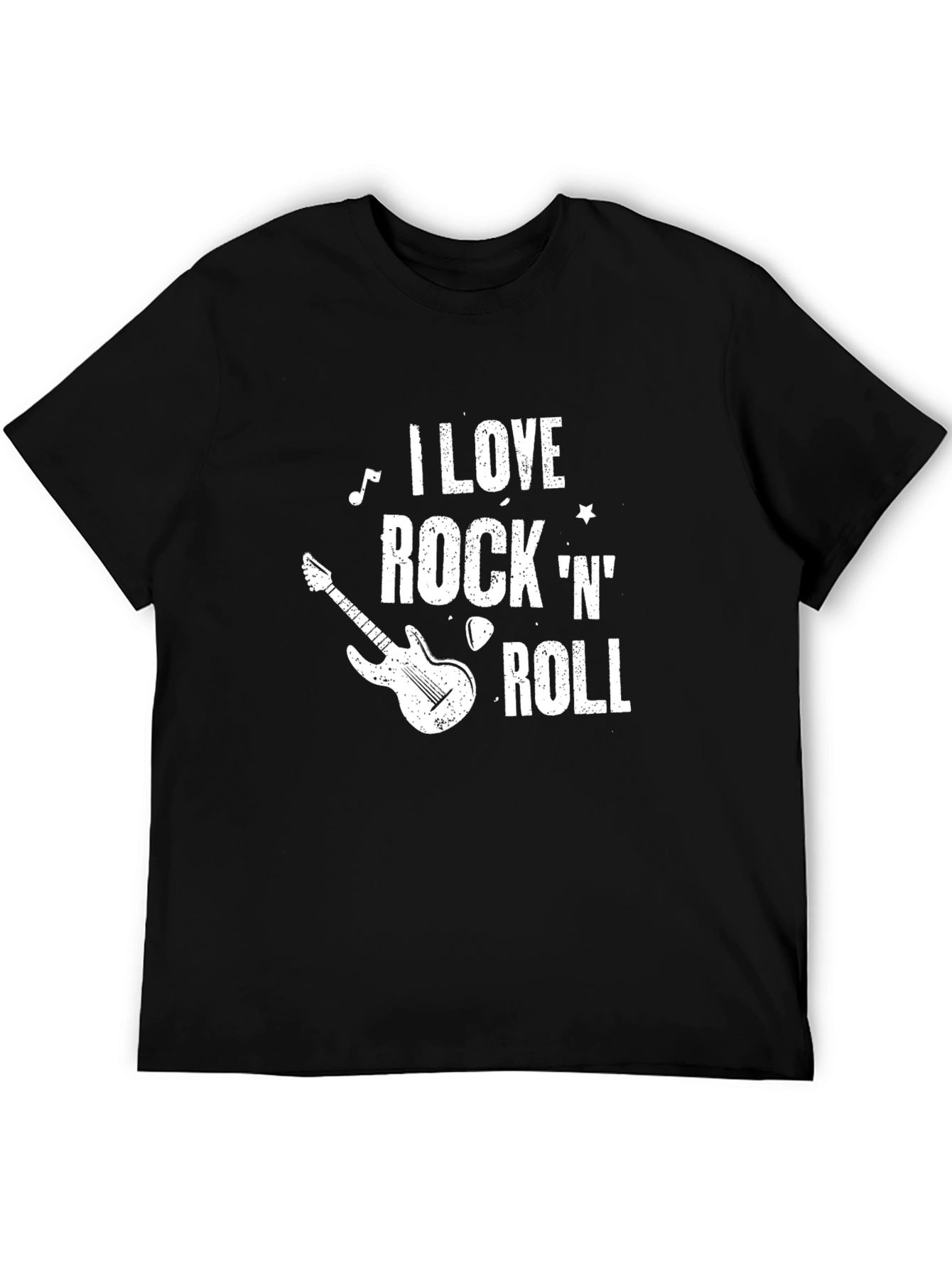 I Love Rock N Roll Black Graphic Tee