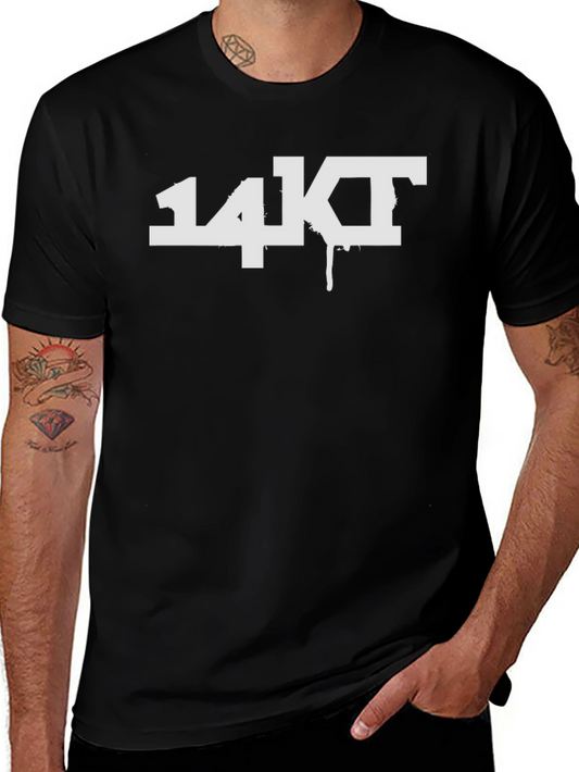 14KT Graphic Tee - Black Casual T-Shirt
