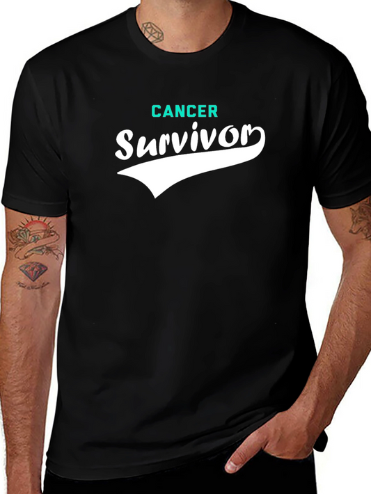 Cancer Survivor Graphic Tee - Black