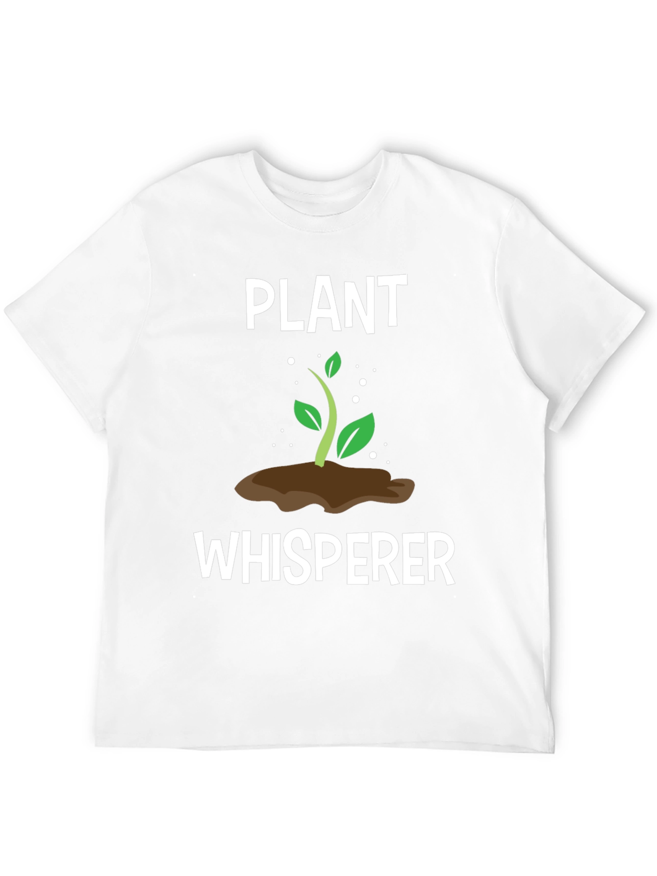 Plant Whisperer Graphic Tee - Black Cotton T-Shirt
