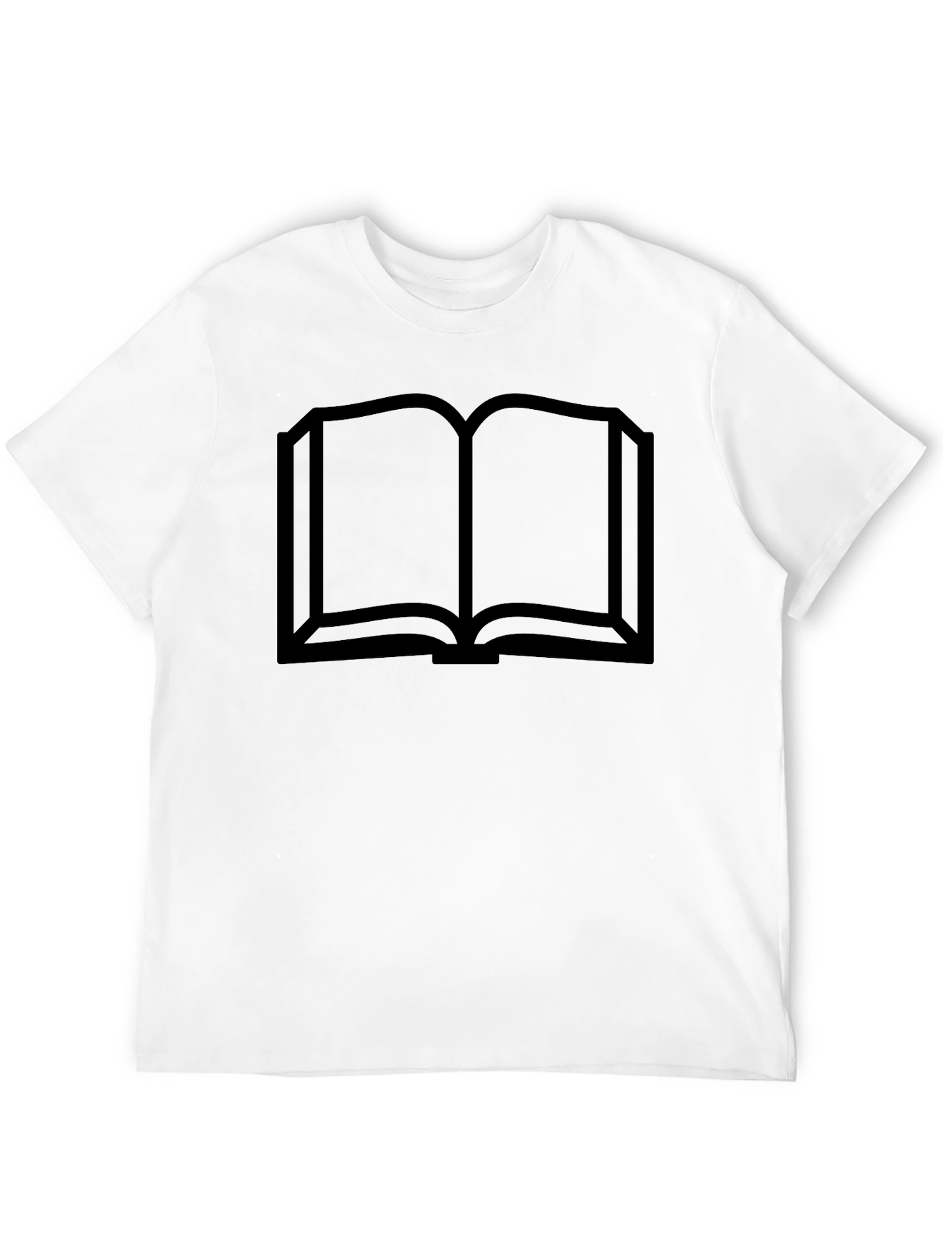 Open Book Graphic Tee - Unisex Black T-Shirt