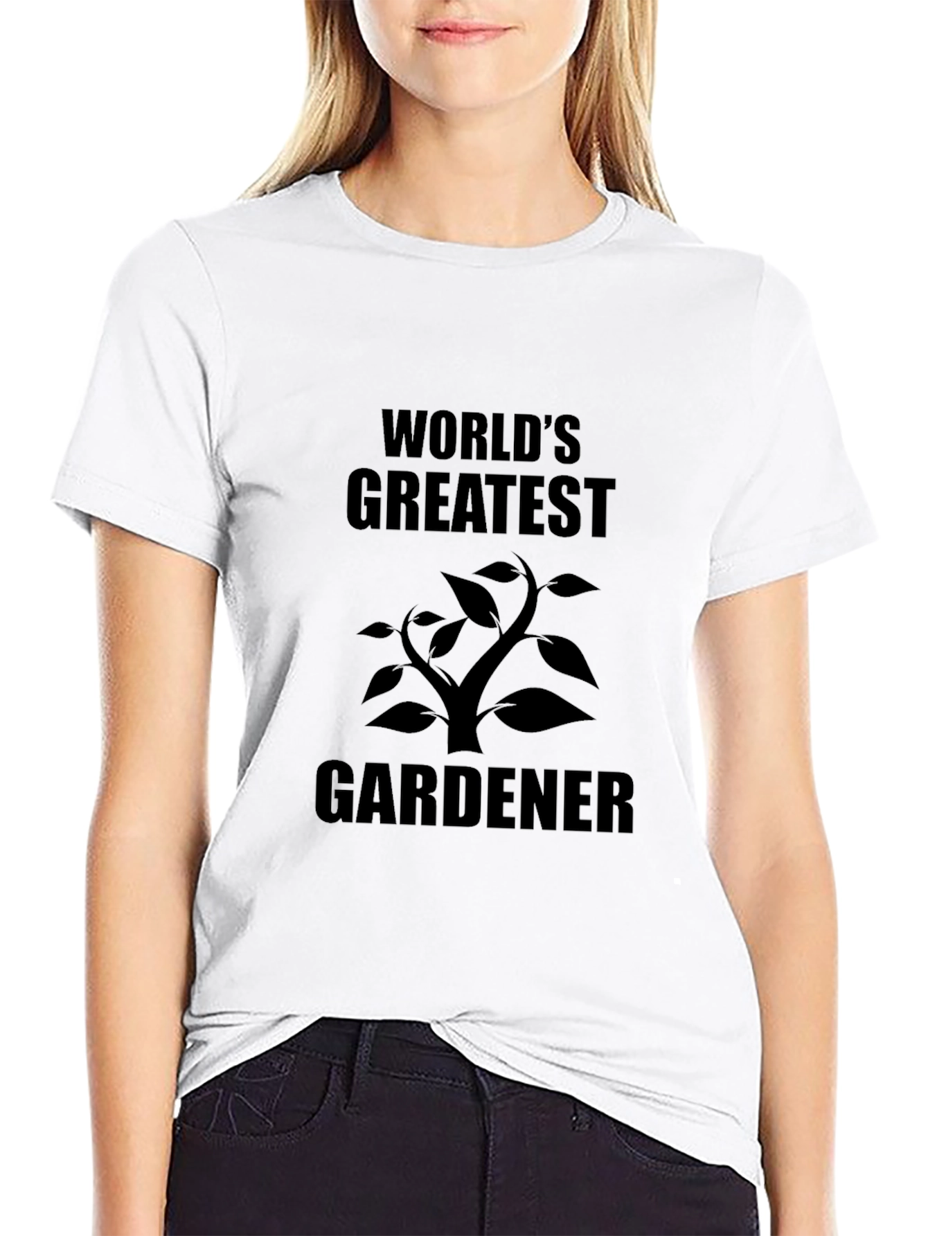 Worlds Greatest Gardener Black T-Shirt