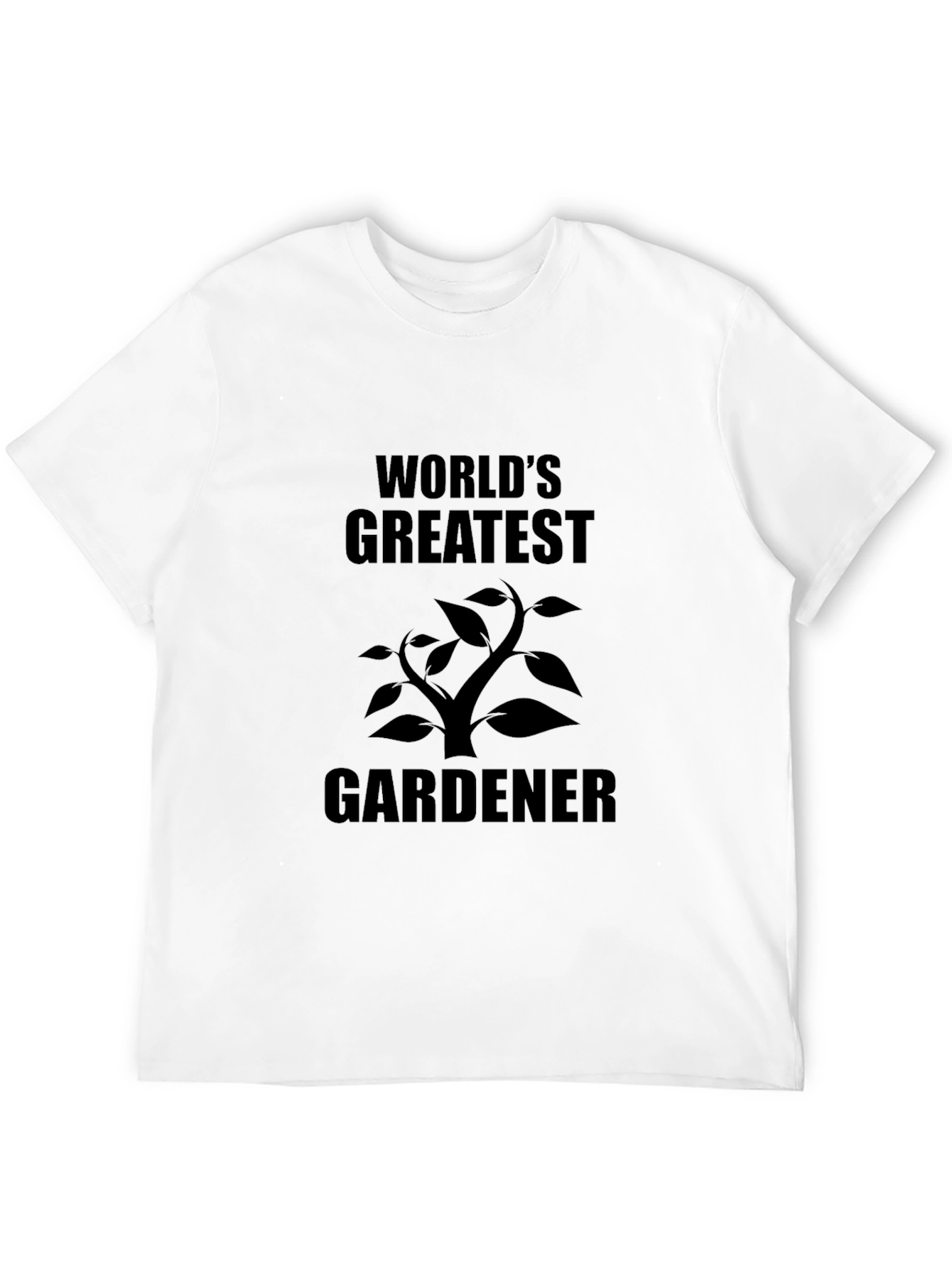 Worlds Greatest Gardener Black T-Shirt