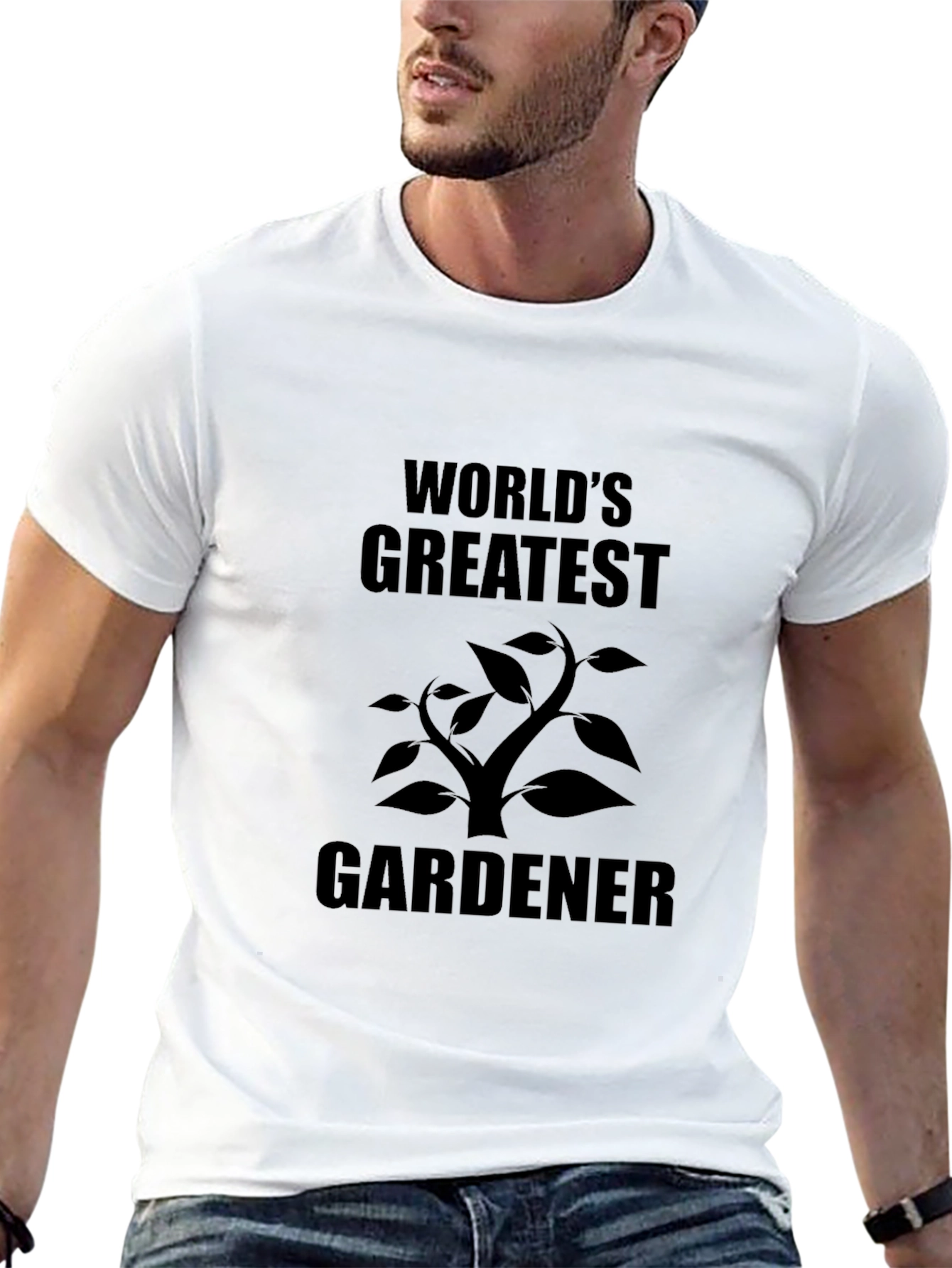 Worlds Greatest Gardener Black T-Shirt