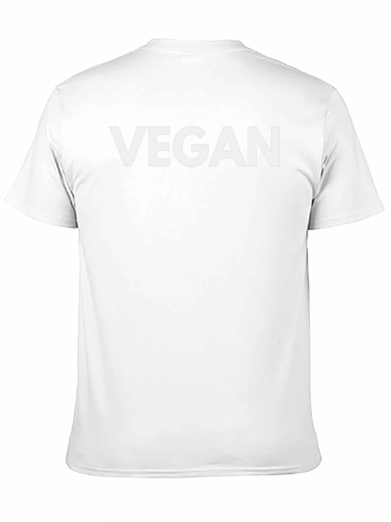Vegan Statement T-Shirt - Bold White Text on Black