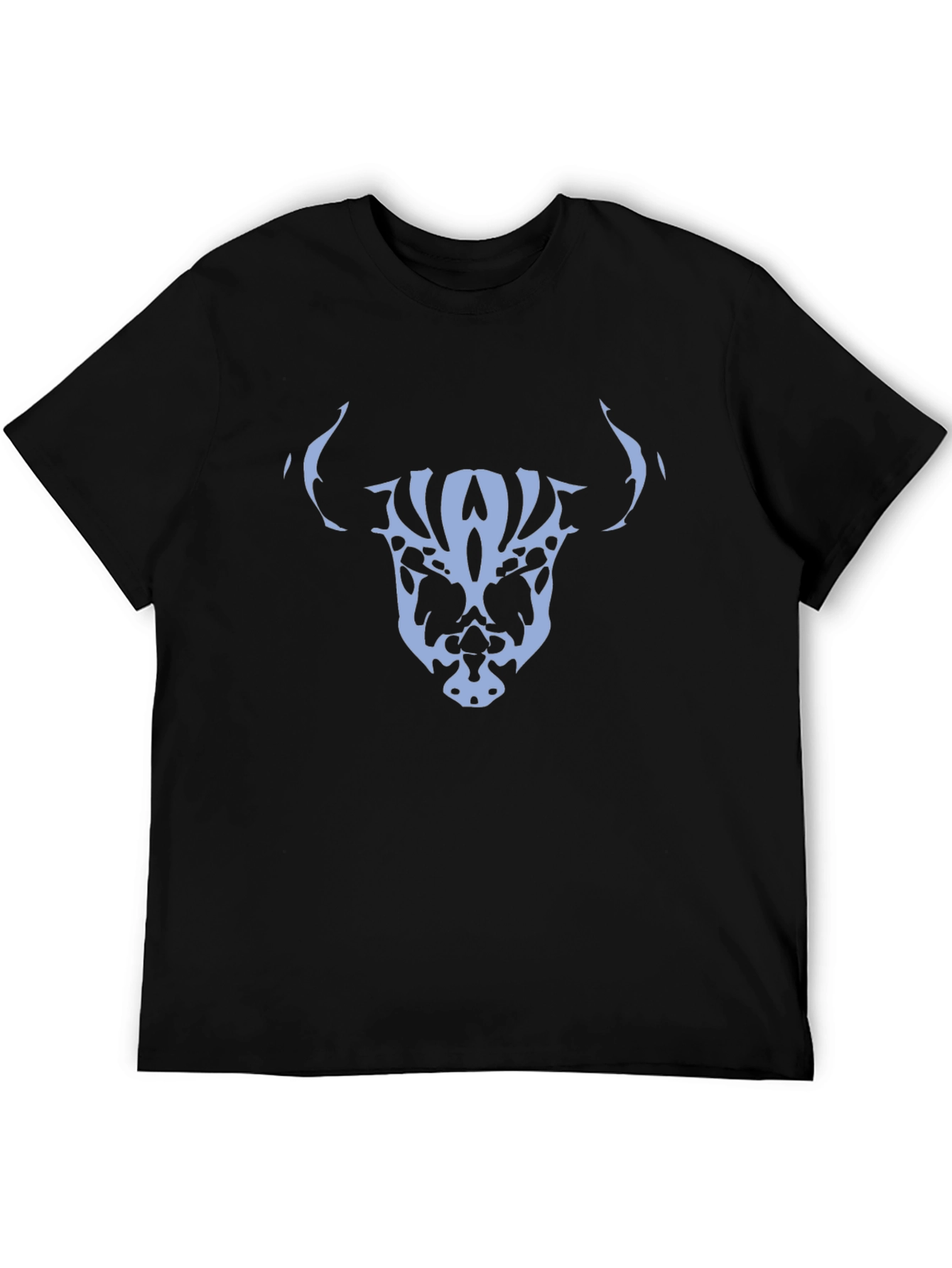 Abstract Skull Bull Graphic Tee