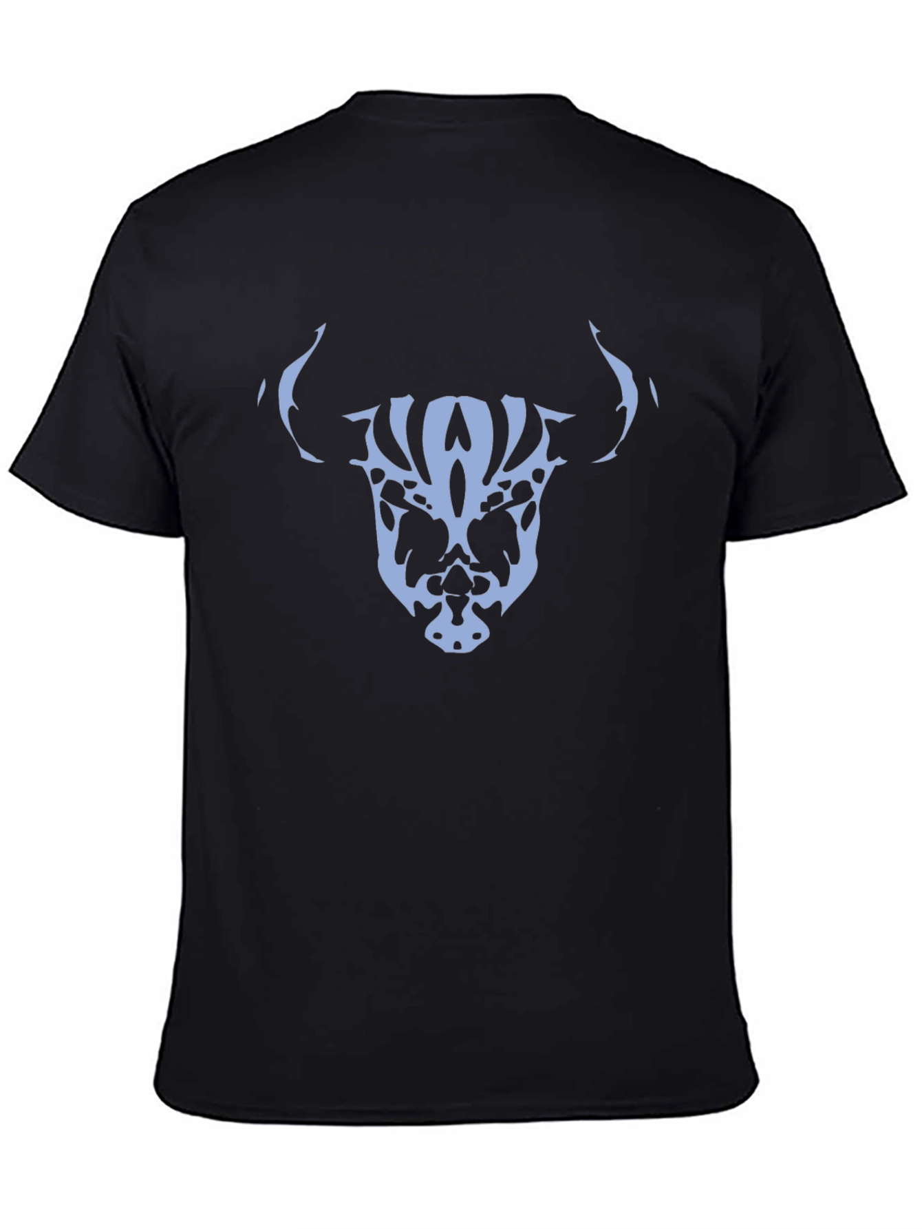 Abstract Skull Bull Graphic Tee
