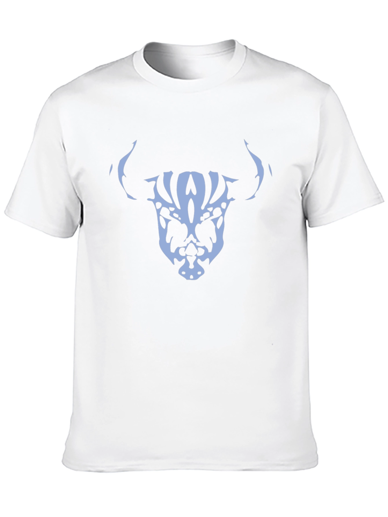 Abstract Skull Bull Graphic Tee