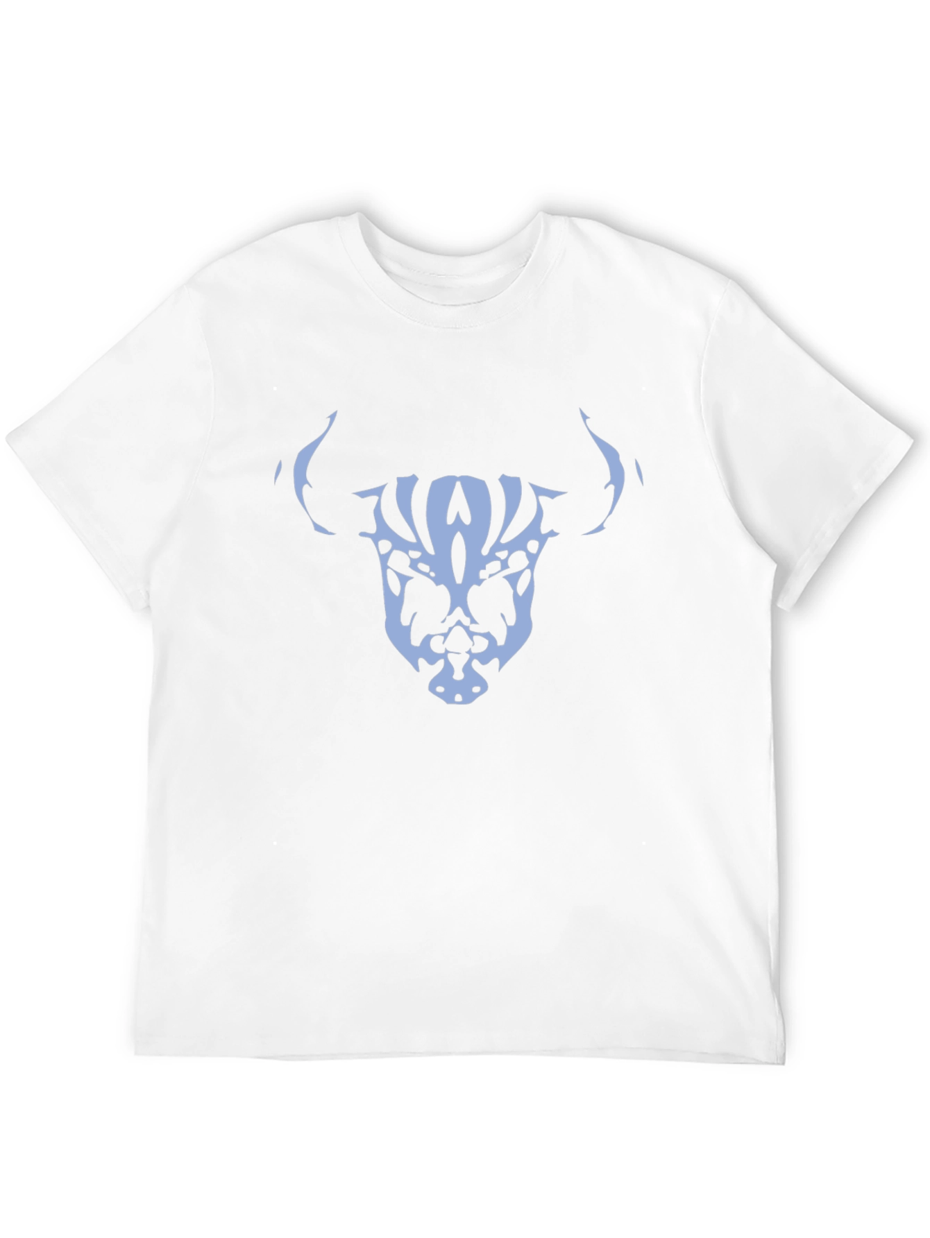 Abstract Skull Bull Graphic Tee